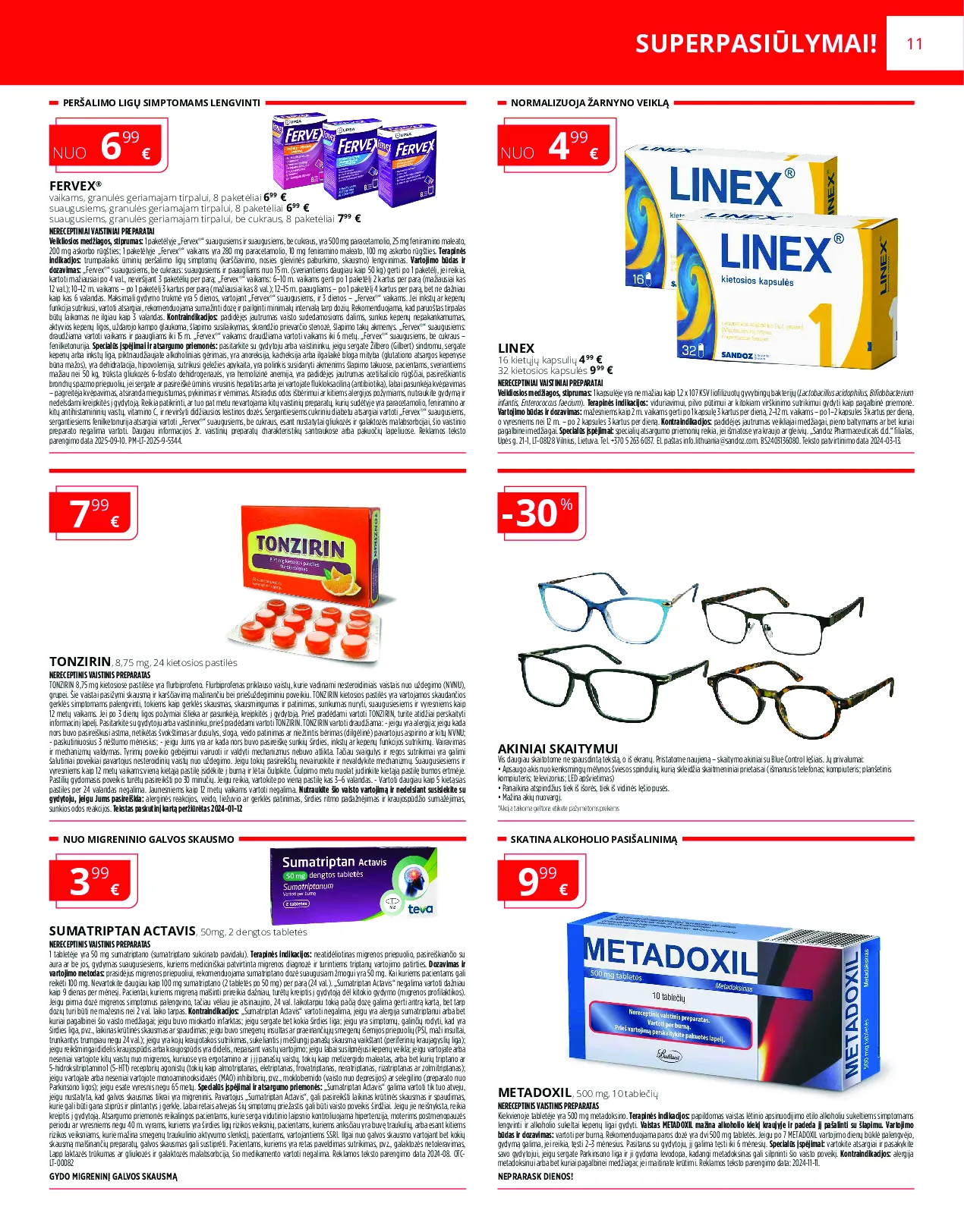 Norfa vaistinės akcijų leidinys – 11 psl.