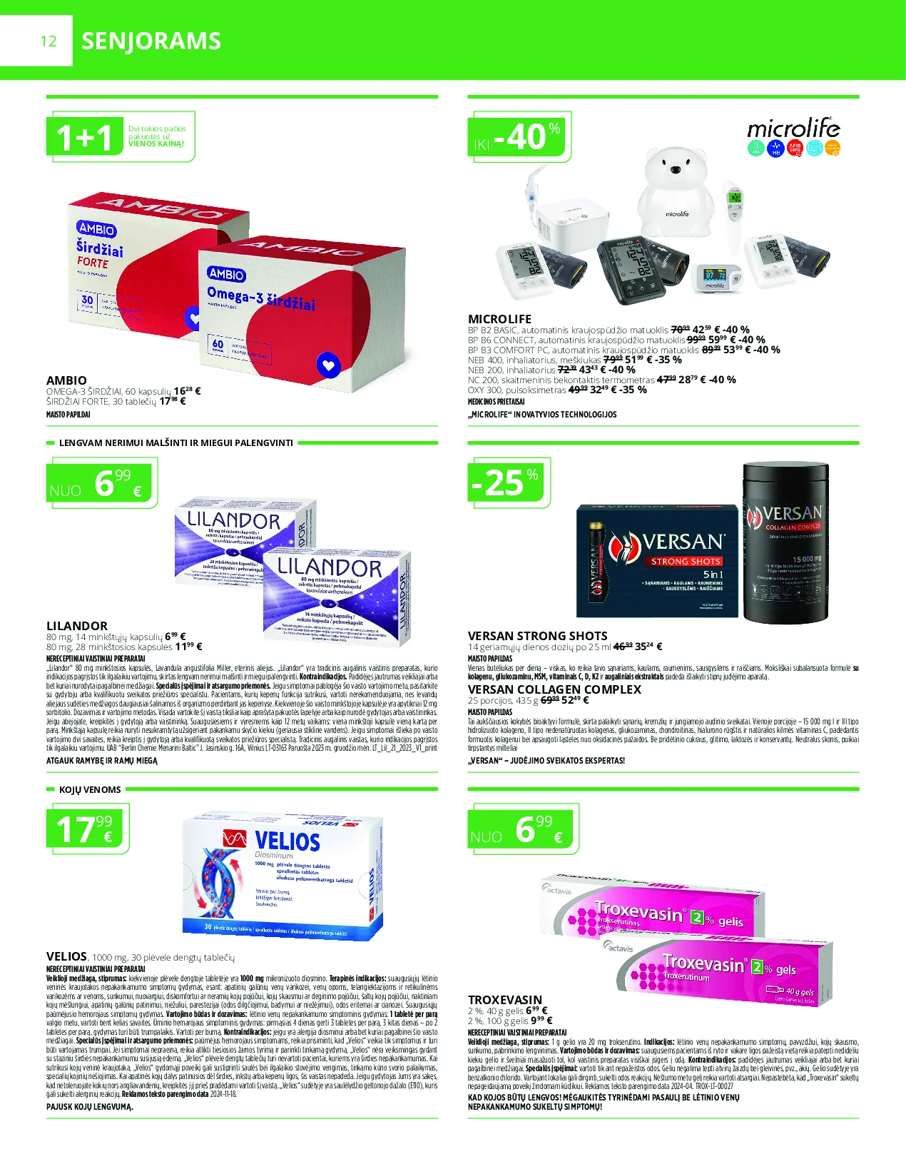 Norfa vaistinės akcijų leidinys – 12 psl.