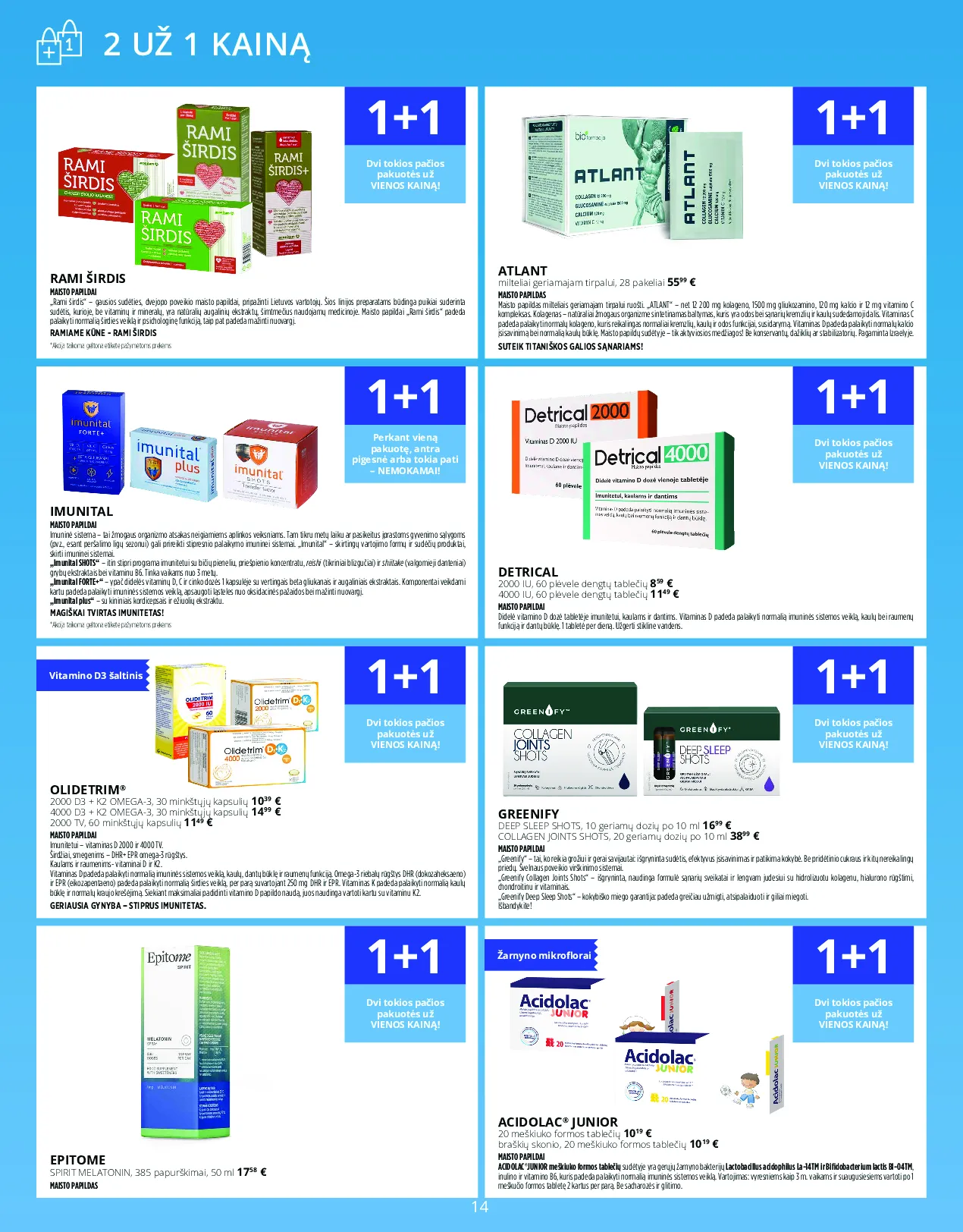 Norfa vaistinės akcijų leidinys – 14 psl.