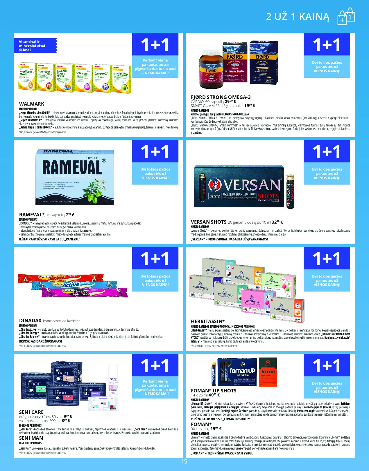 Norfa vaistinės akcijų leidinys – 15 psl.