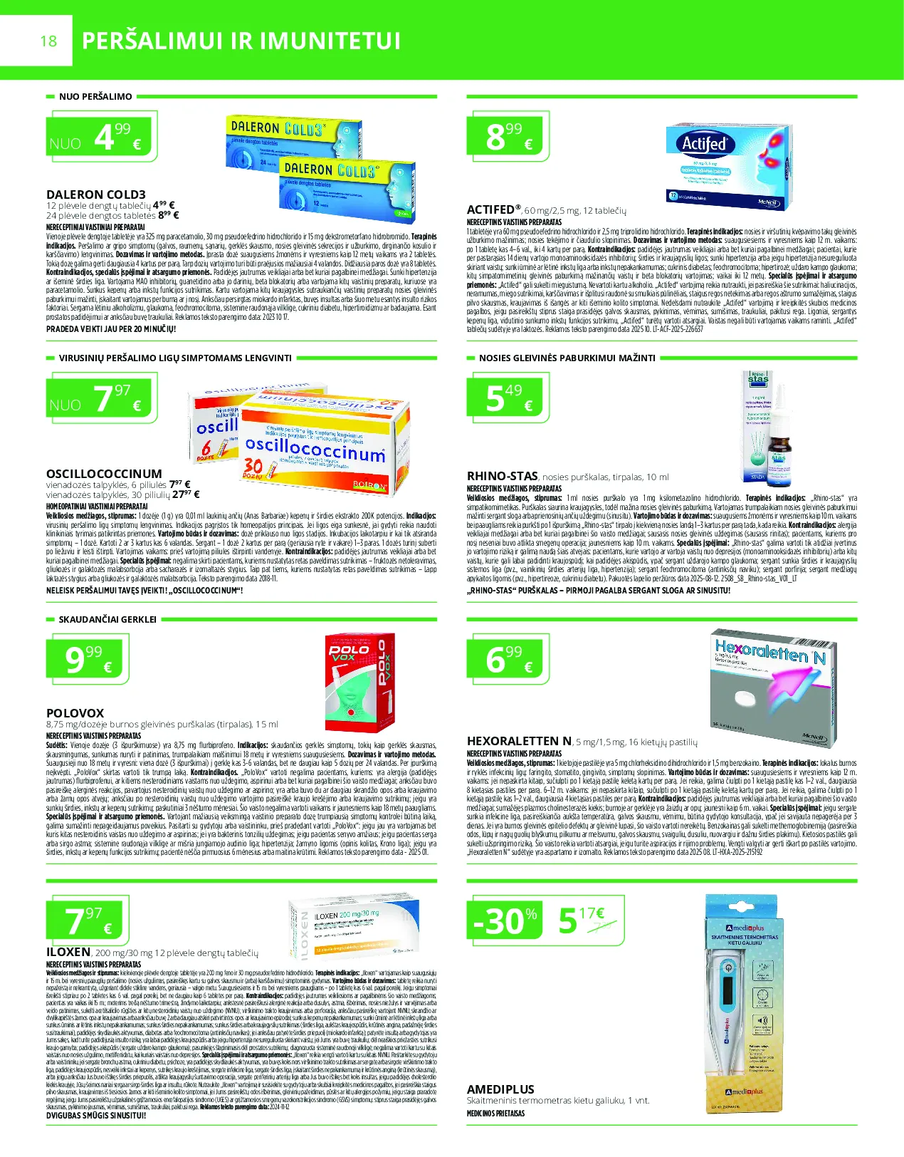 Norfa vaistinės akcijų leidinys – 18 psl.