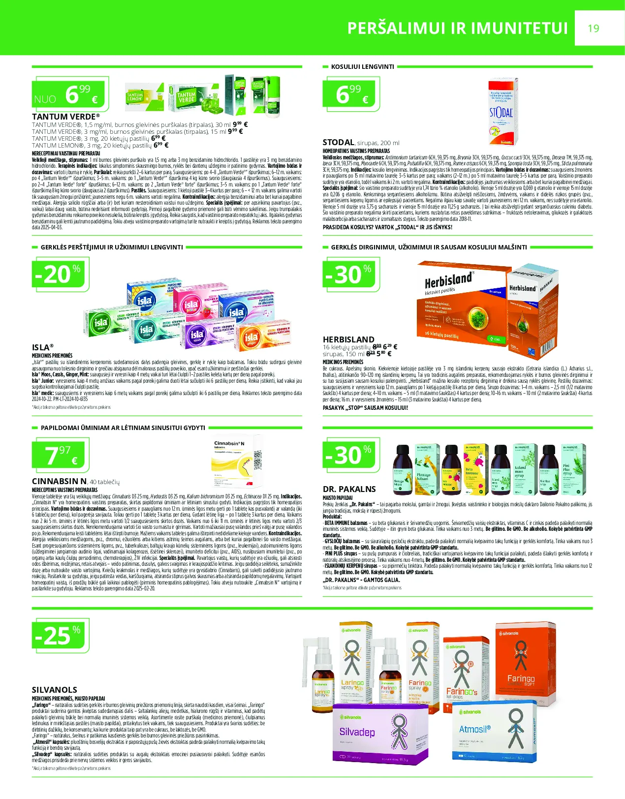 Norfa vaistinės akcijų leidinys – 19 psl.