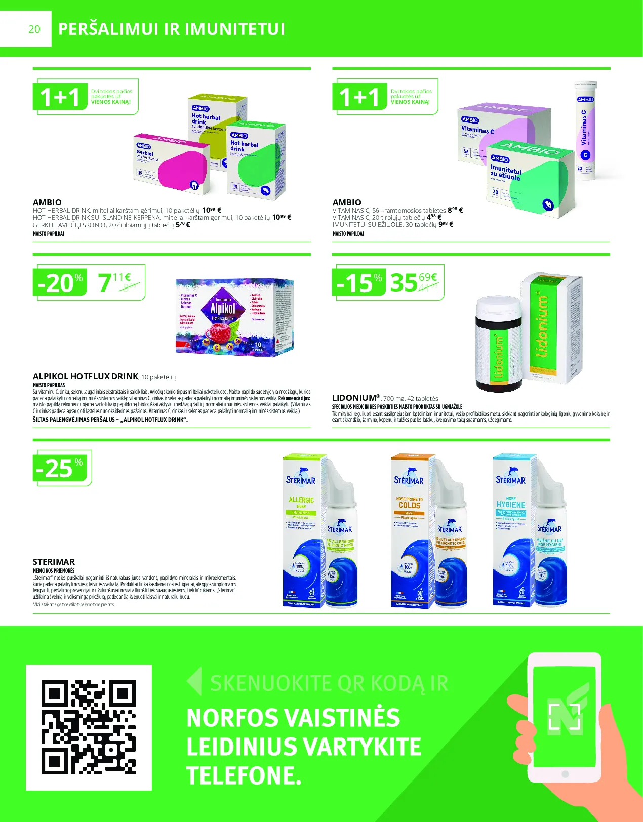 Norfa vaistinės akcijų leidinys – 20 psl.