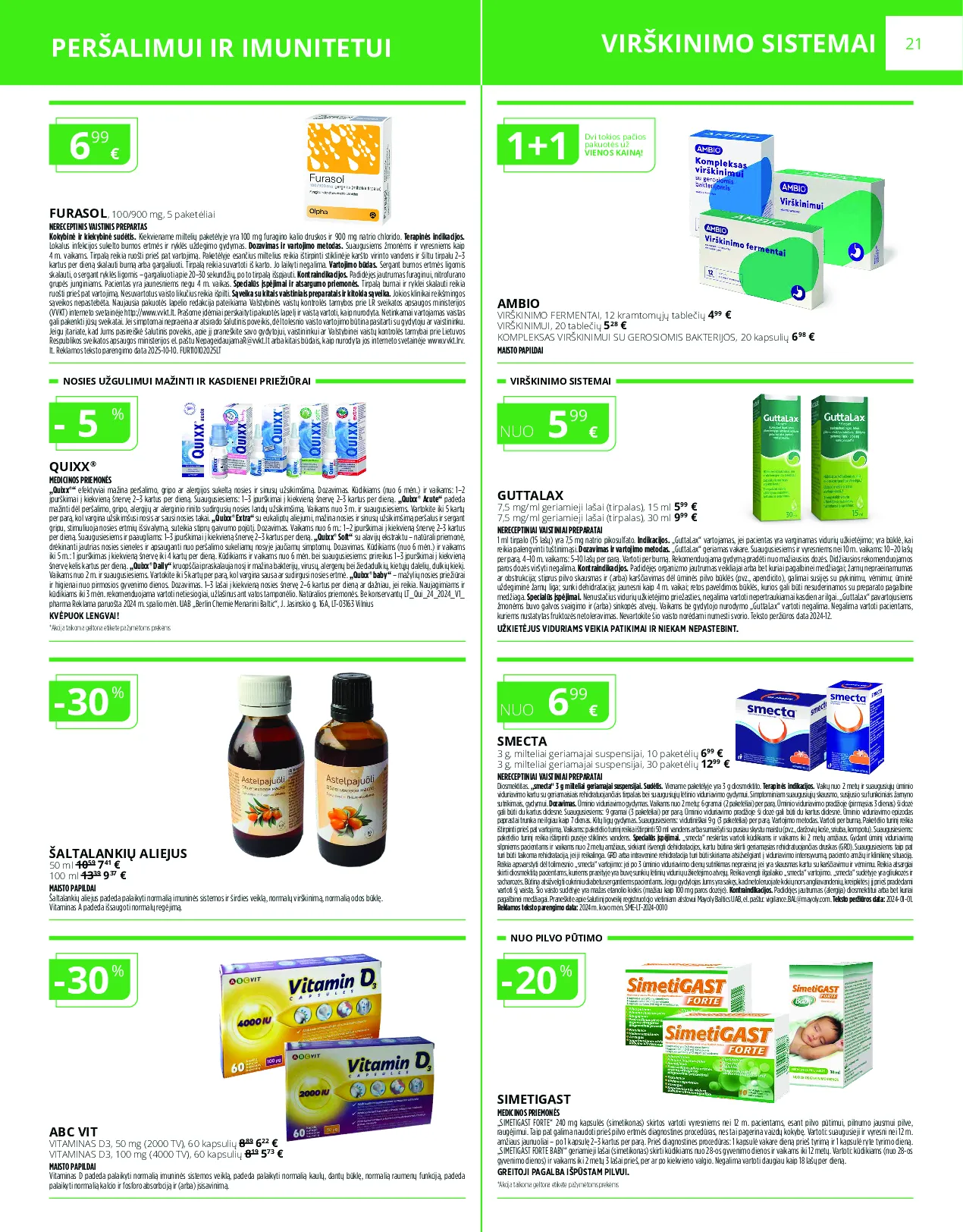 Norfa vaistinės akcijų leidinys – 21 psl.