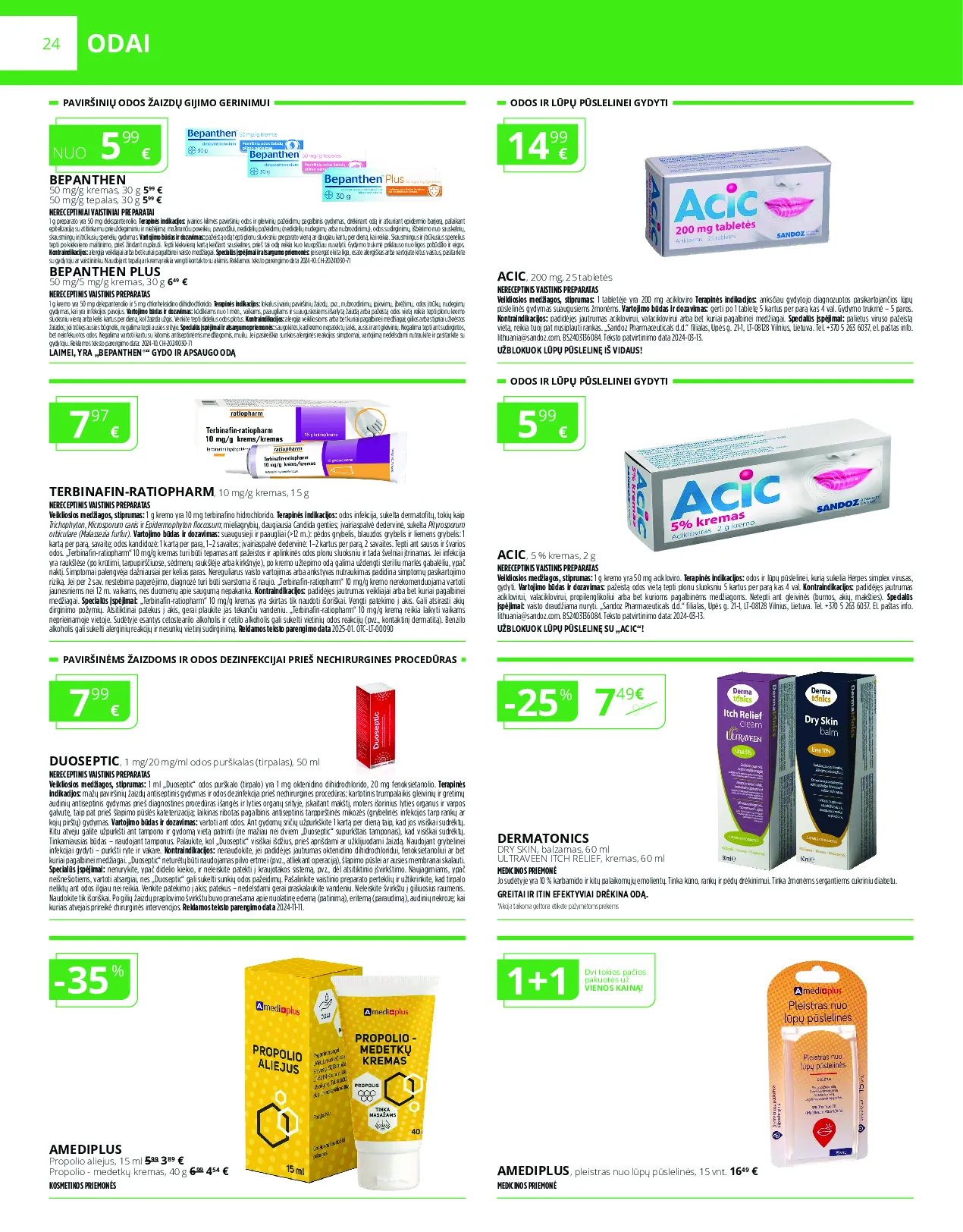 Norfa vaistinės akcijų leidinys – 24 psl.
