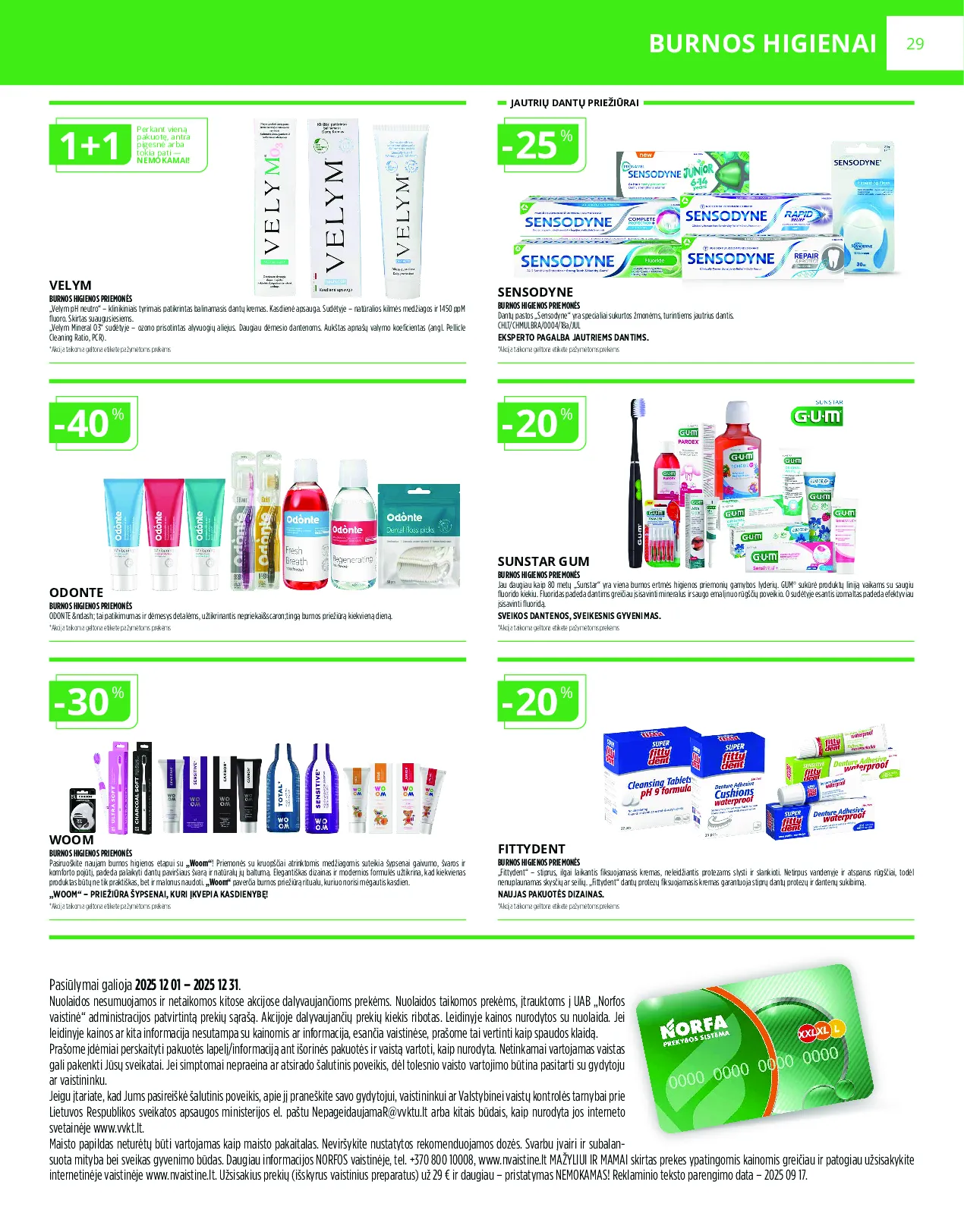 Norfa vaistinės akcijų leidinys – 29 psl.