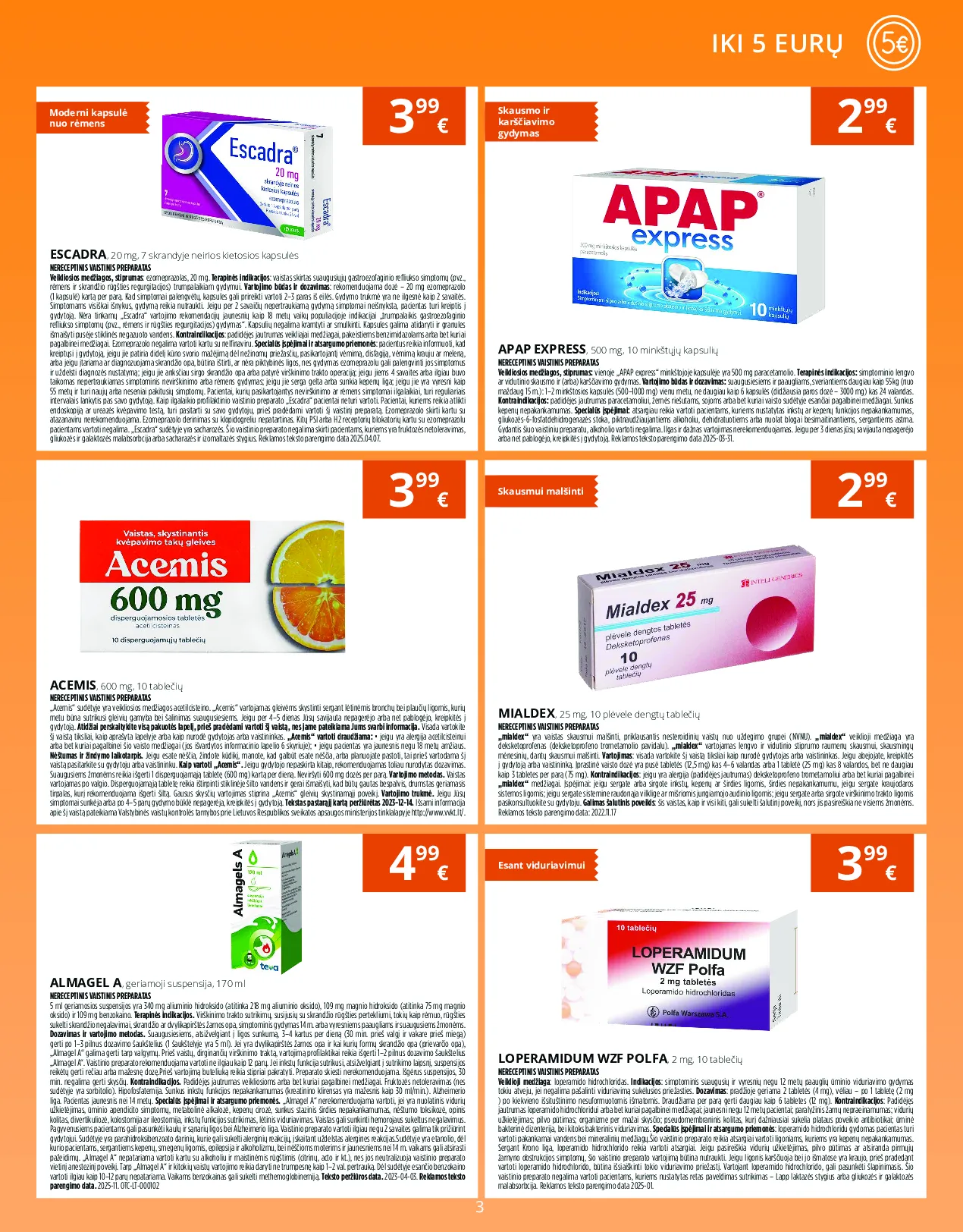 Norfa vaistinės akcijų leidinys – 3 psl.