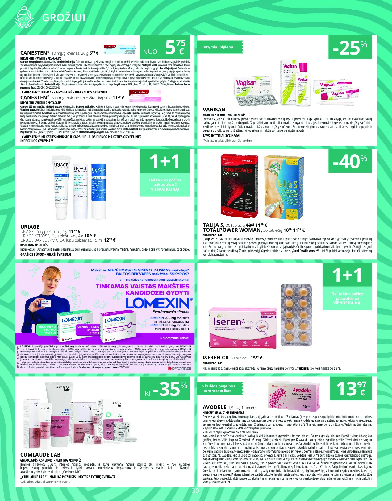 Norfa vaistinės akcijų leidinys – 30 psl.