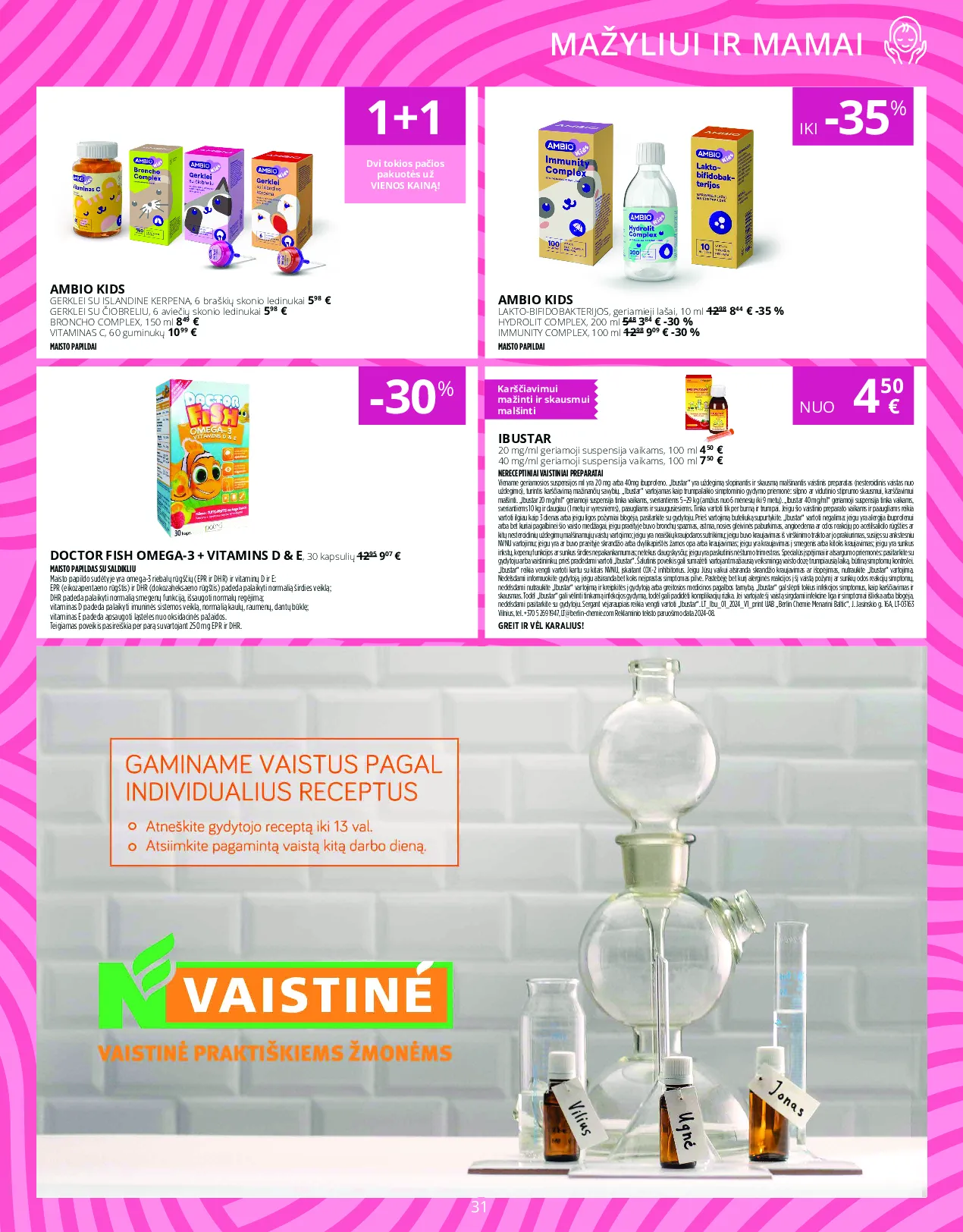 Norfa vaistinės akcijų leidinys – 31 psl.