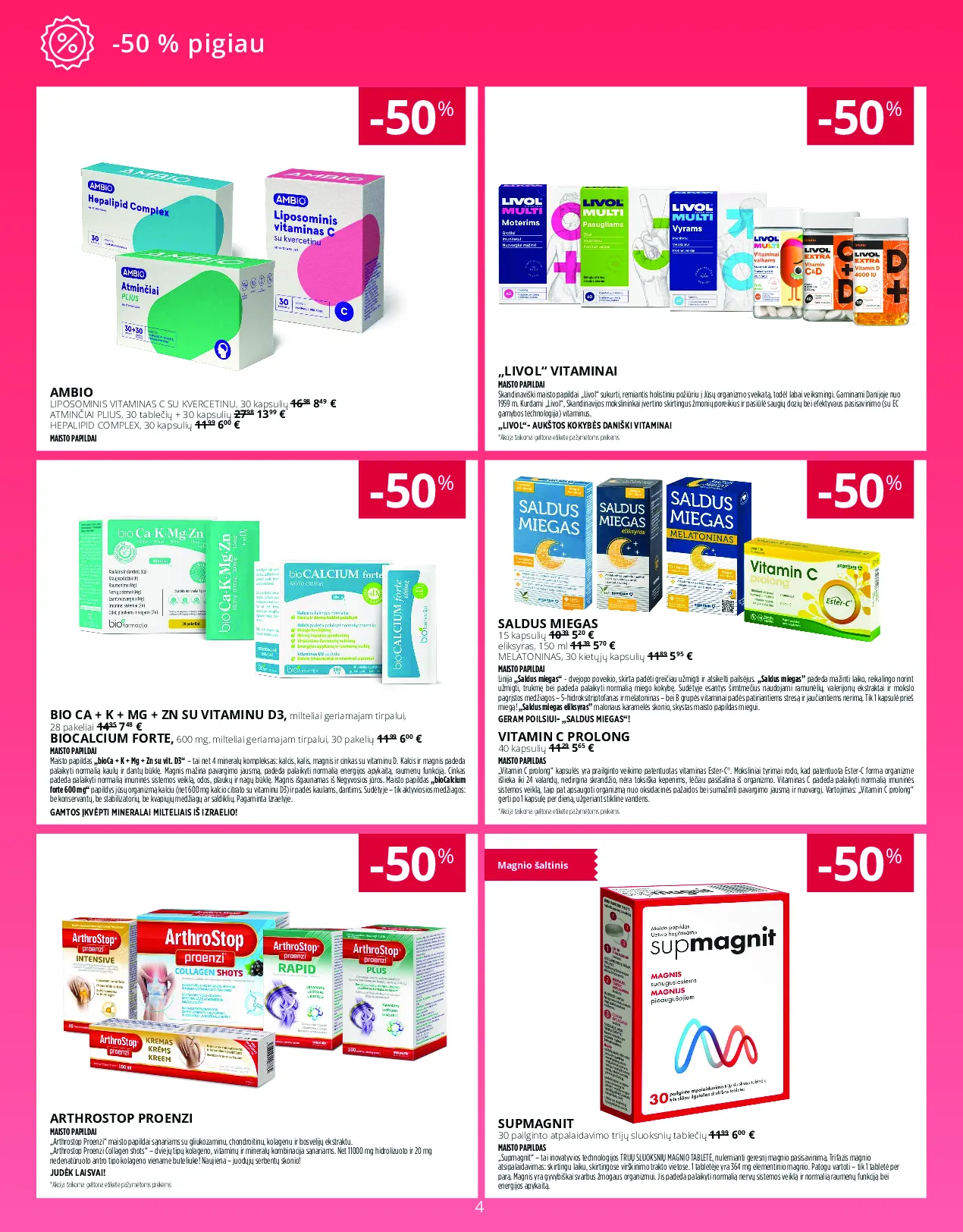 Norfa vaistinės akcijų leidinys – 4 psl.