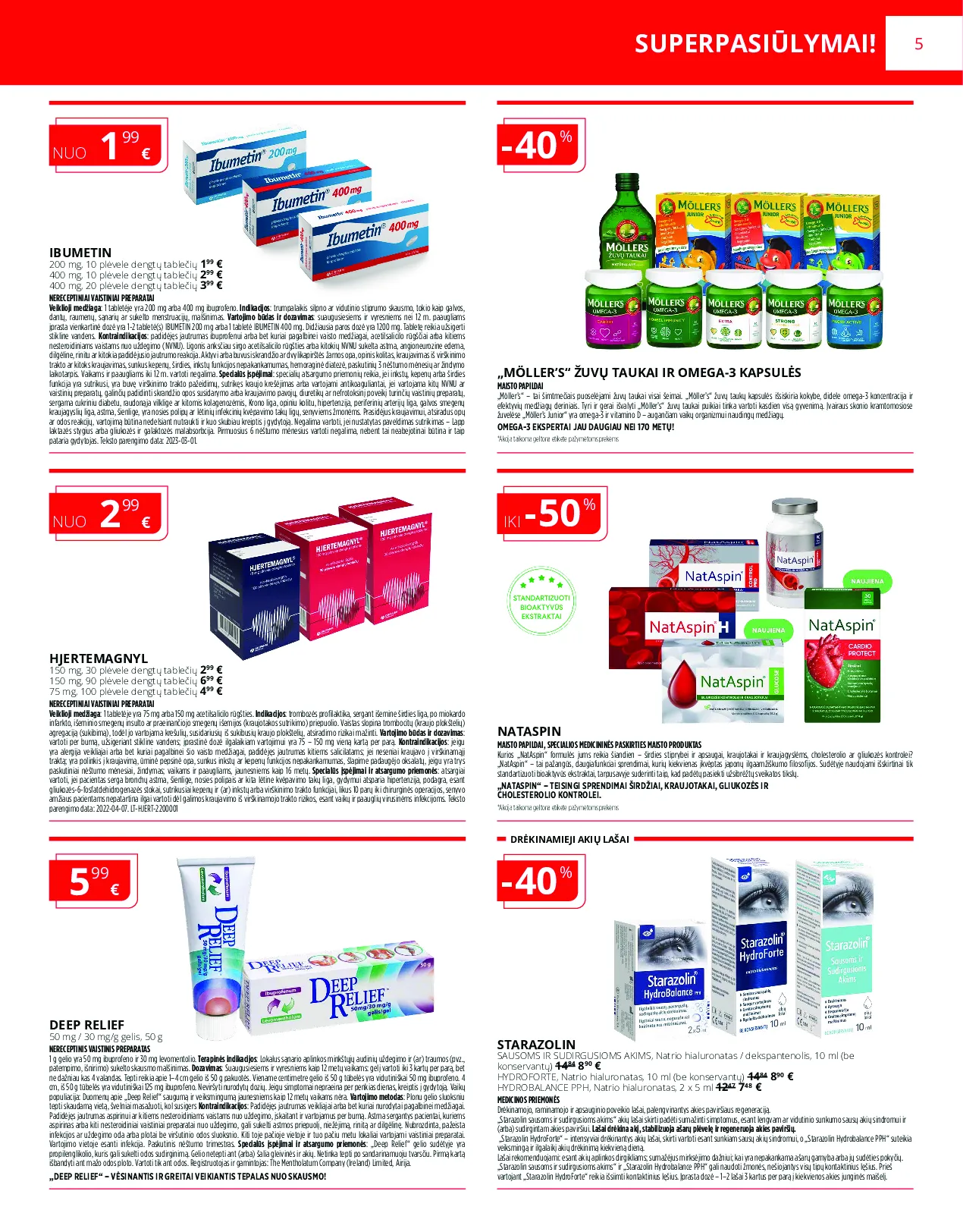Norfa vaistinės akcijų leidinys – 5 psl.