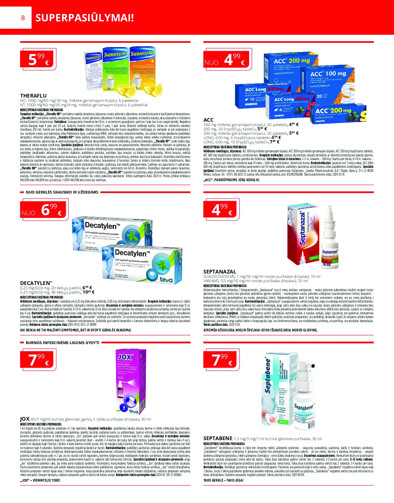 Norfa vaistinės akcijų leidinys – 8 psl.