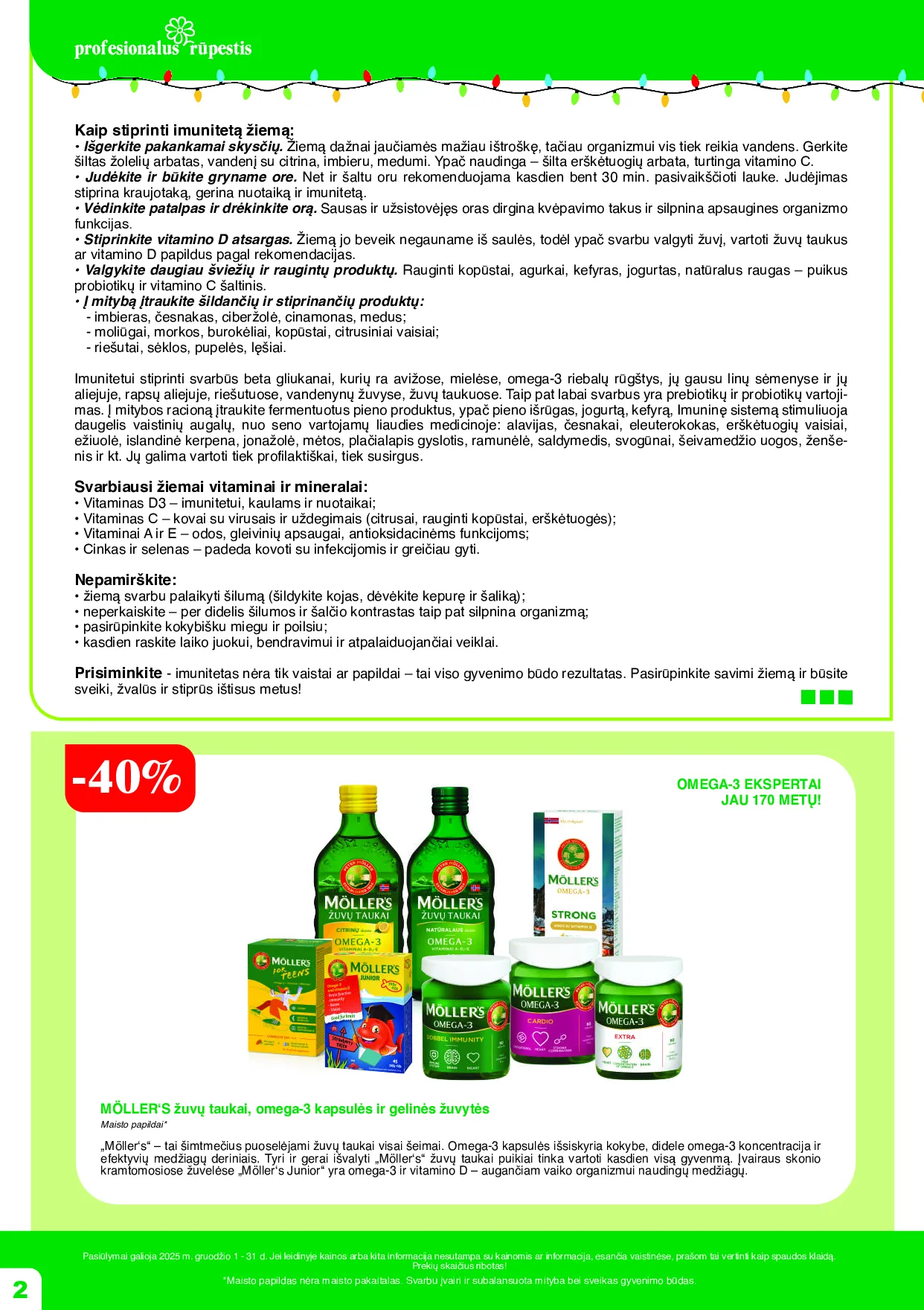 Ramunėlės vaistinės akcijų leidinys – 2 psl.