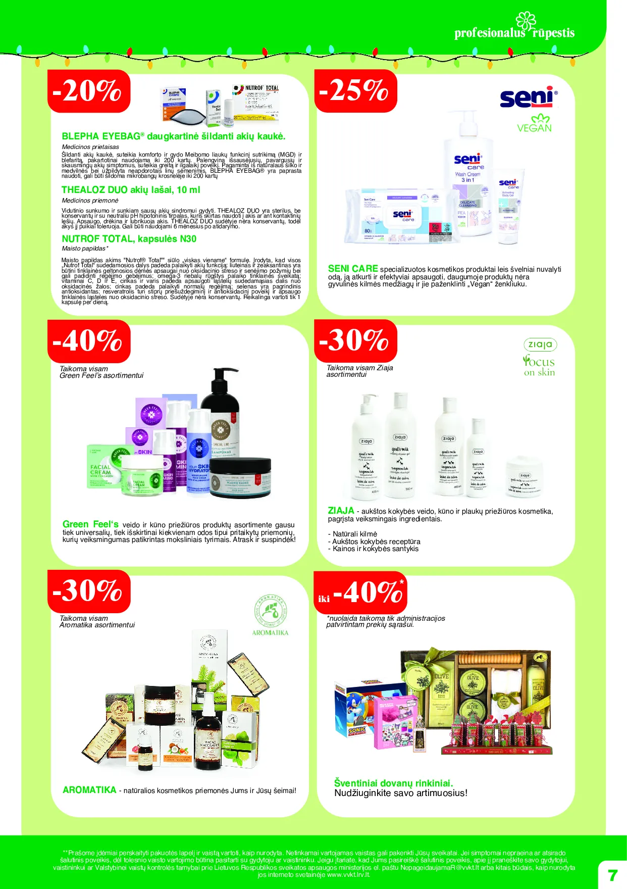 Ramunėlės vaistinės akcijų leidinys – 7 psl.