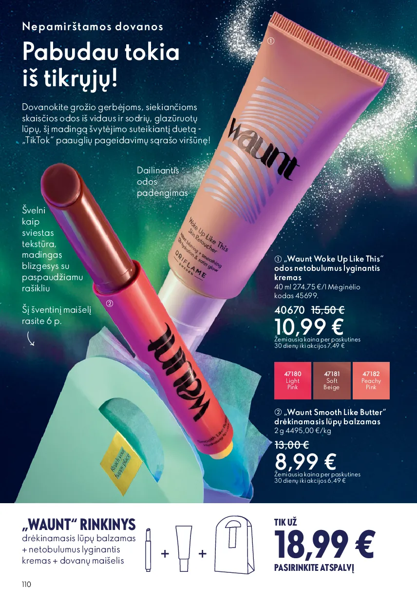 Oriflame akcijų katalogas – 110 psl.