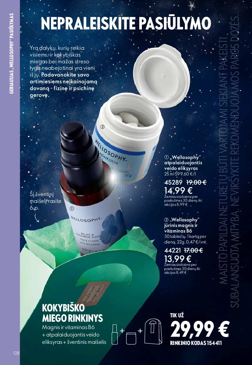 Oriflame akcijų katalogas – 128 psl.