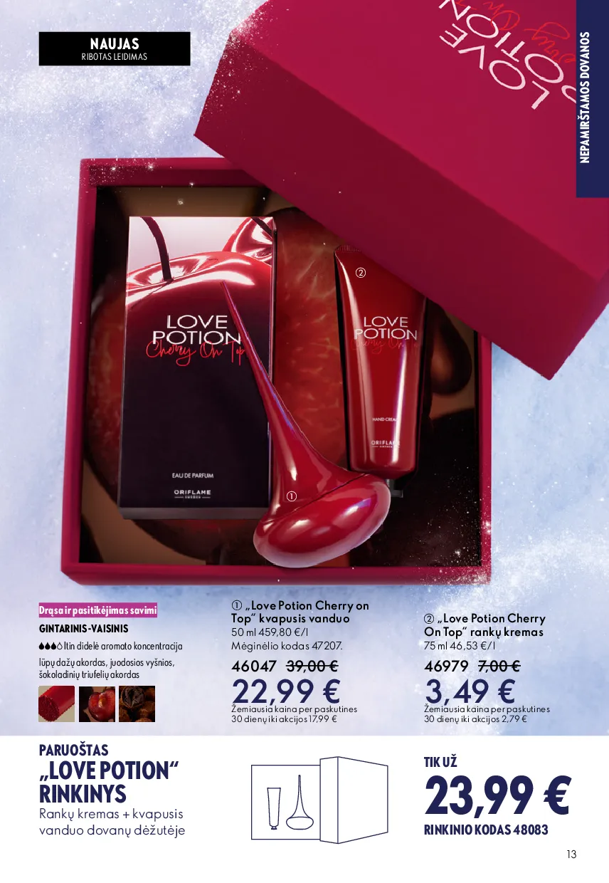 Oriflame akcijų katalogas – 13 psl.