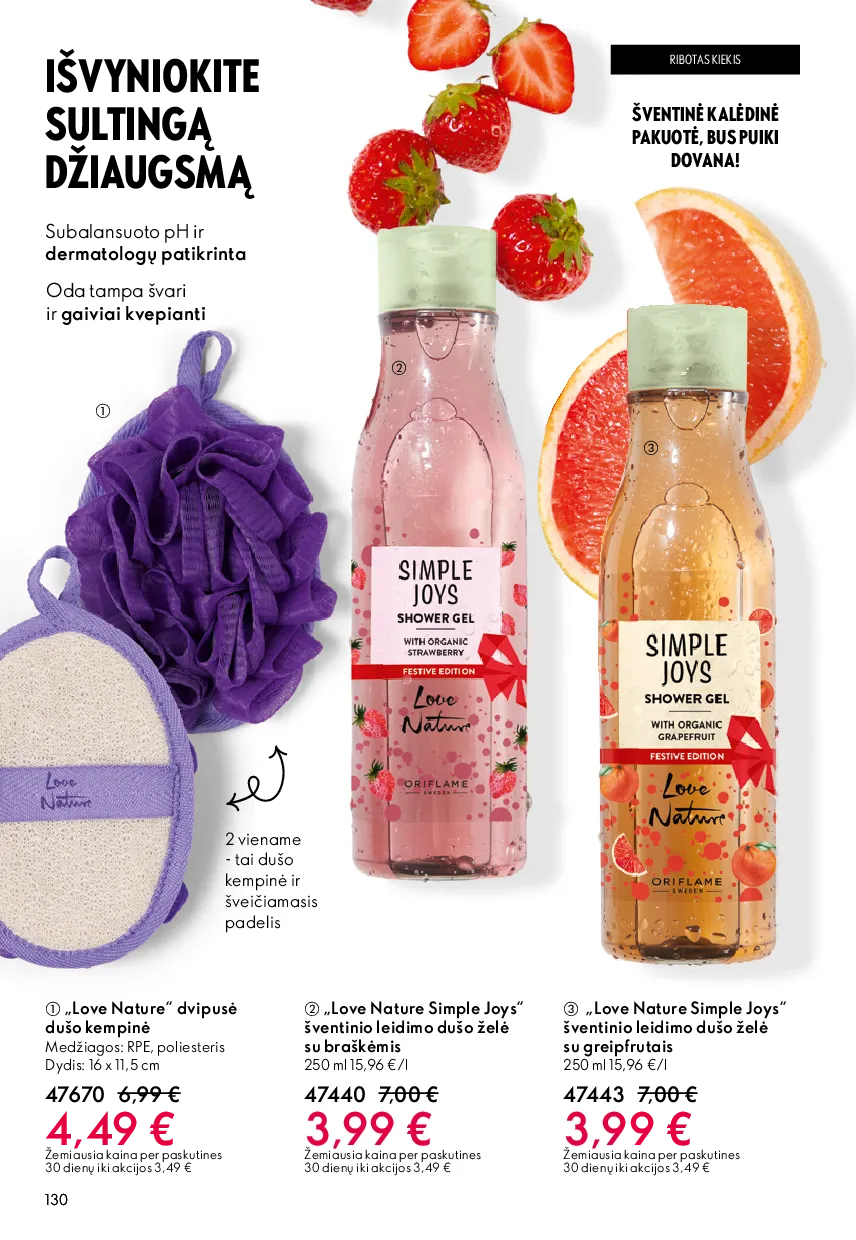 Oriflame akcijų katalogas – 130 psl.