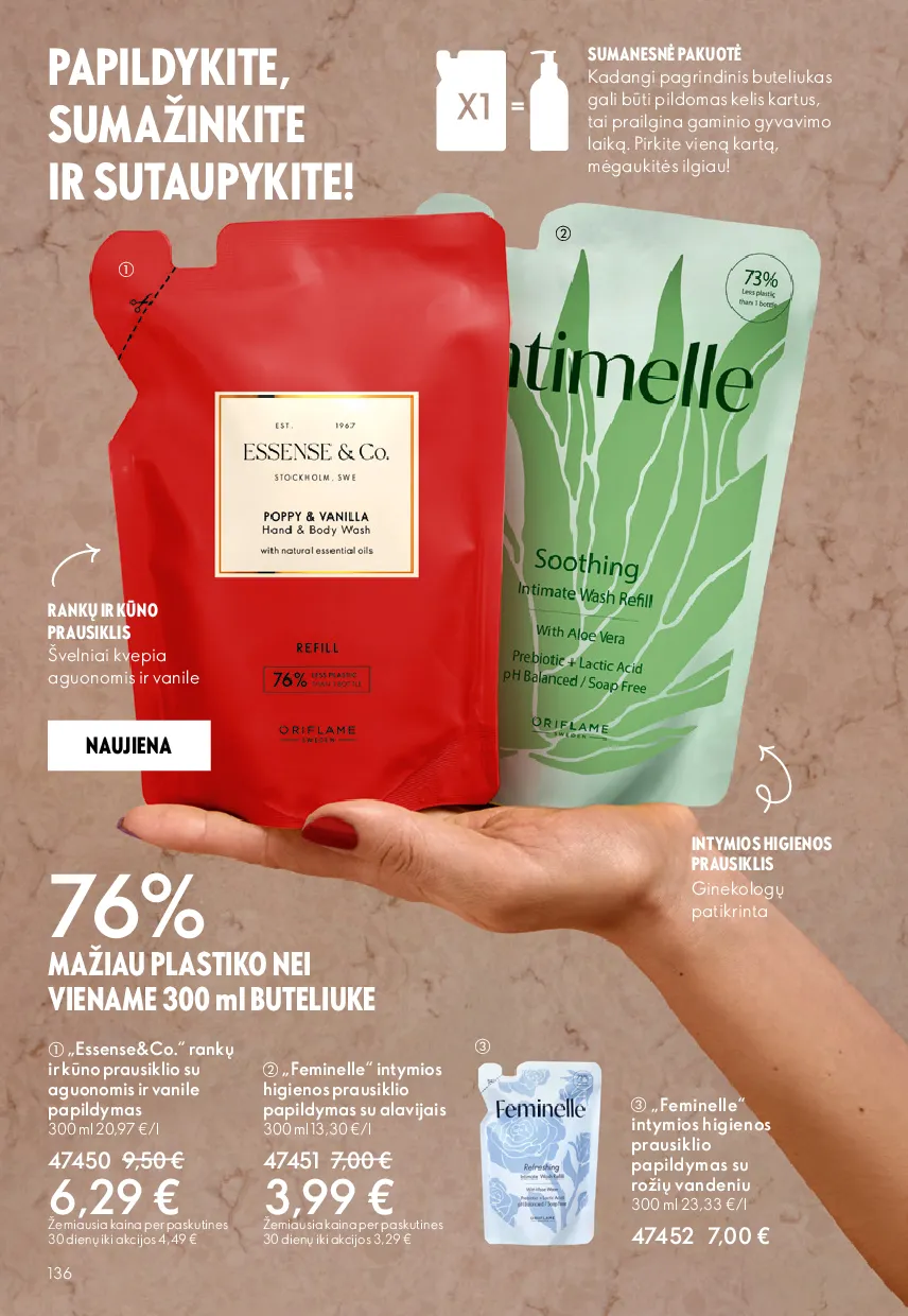 Oriflame akcijų katalogas – 136 psl.