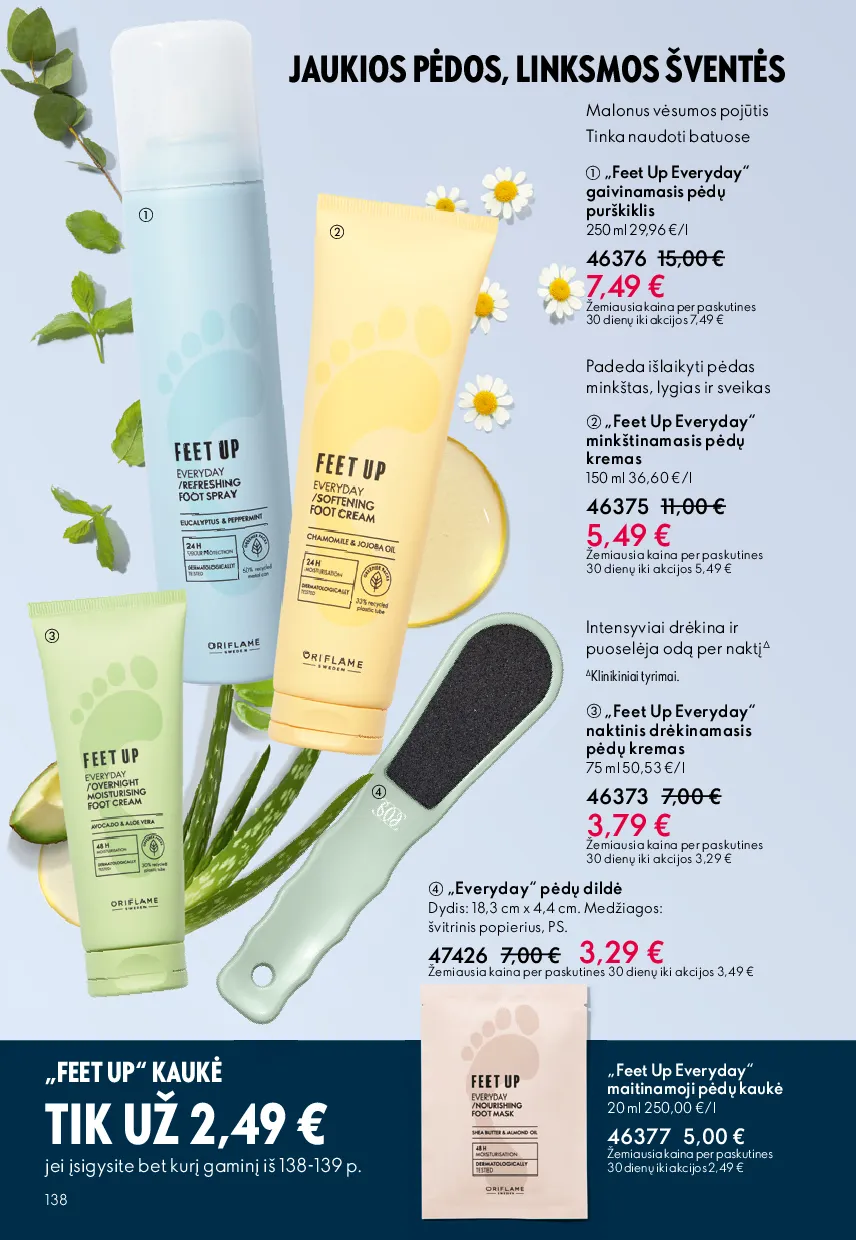 Oriflame akcijų katalogas – 138 psl.