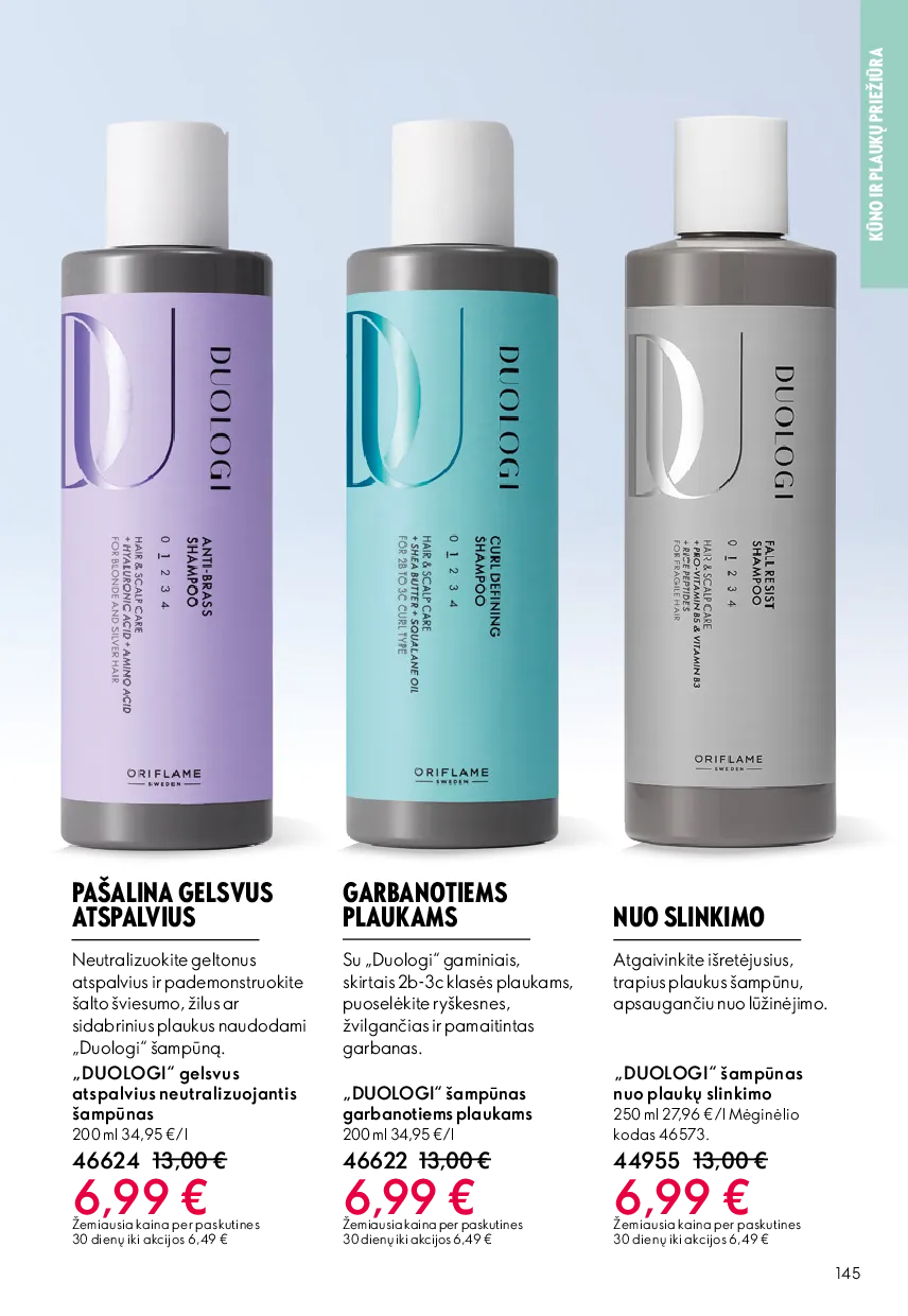 Oriflame akcijų katalogas – 145 psl.