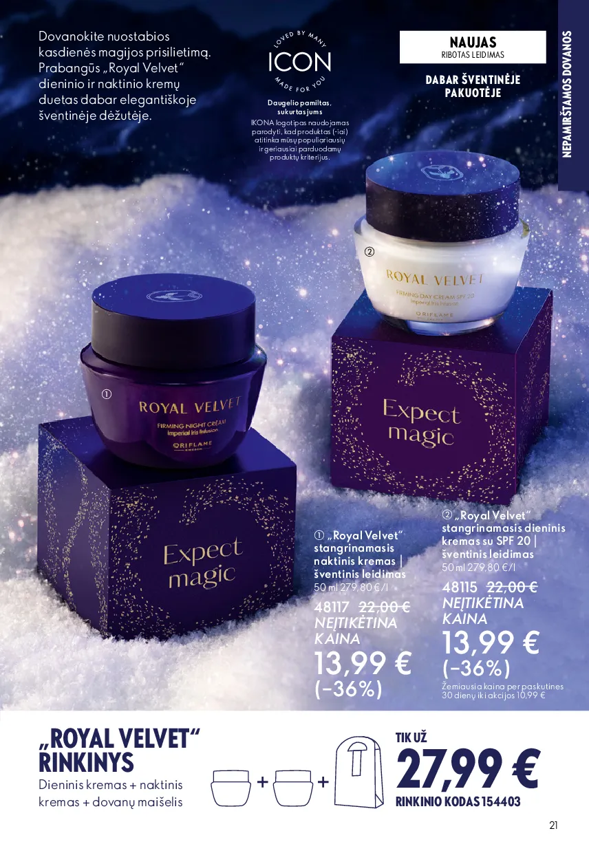Oriflame akcijų katalogas – 21 psl.