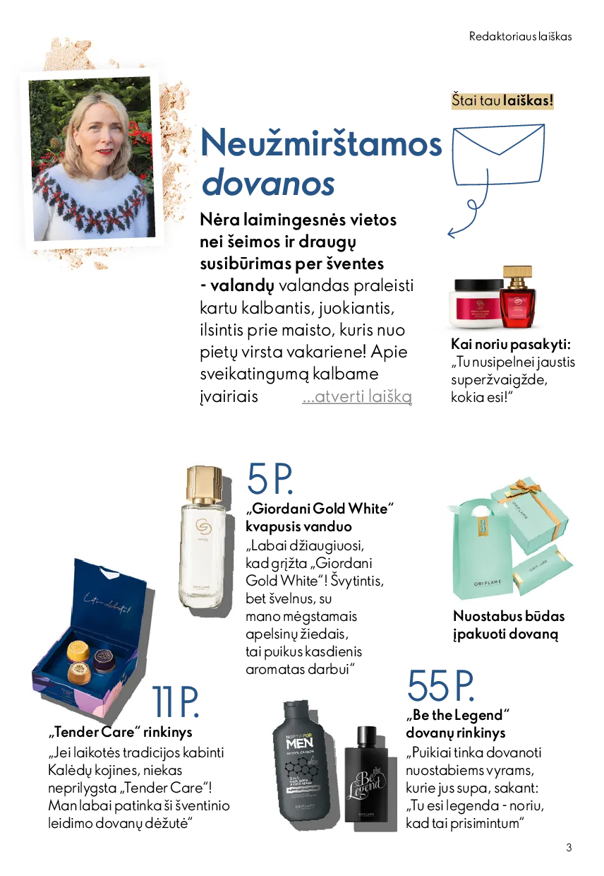 Oriflame akcijų katalogas – 3 psl.