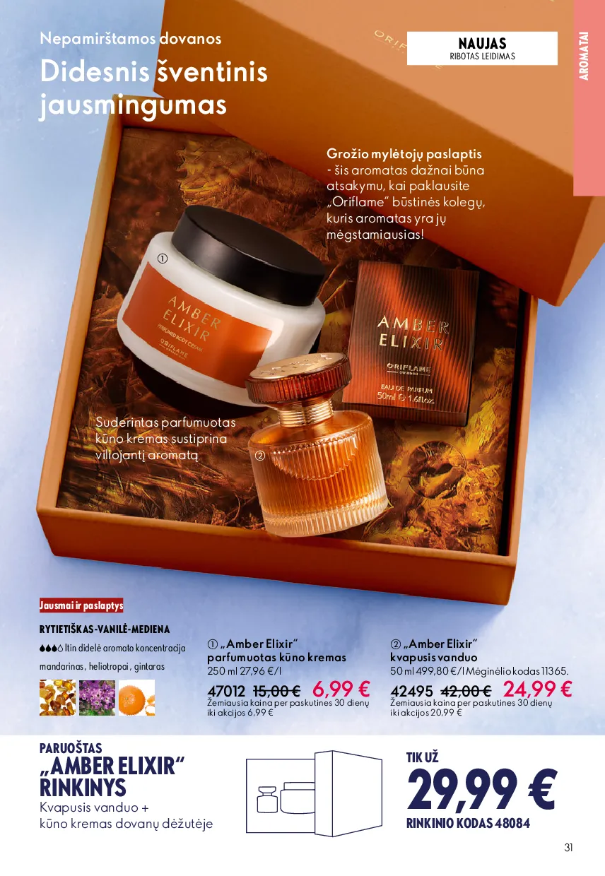 Oriflame akcijų katalogas – 31 psl.
