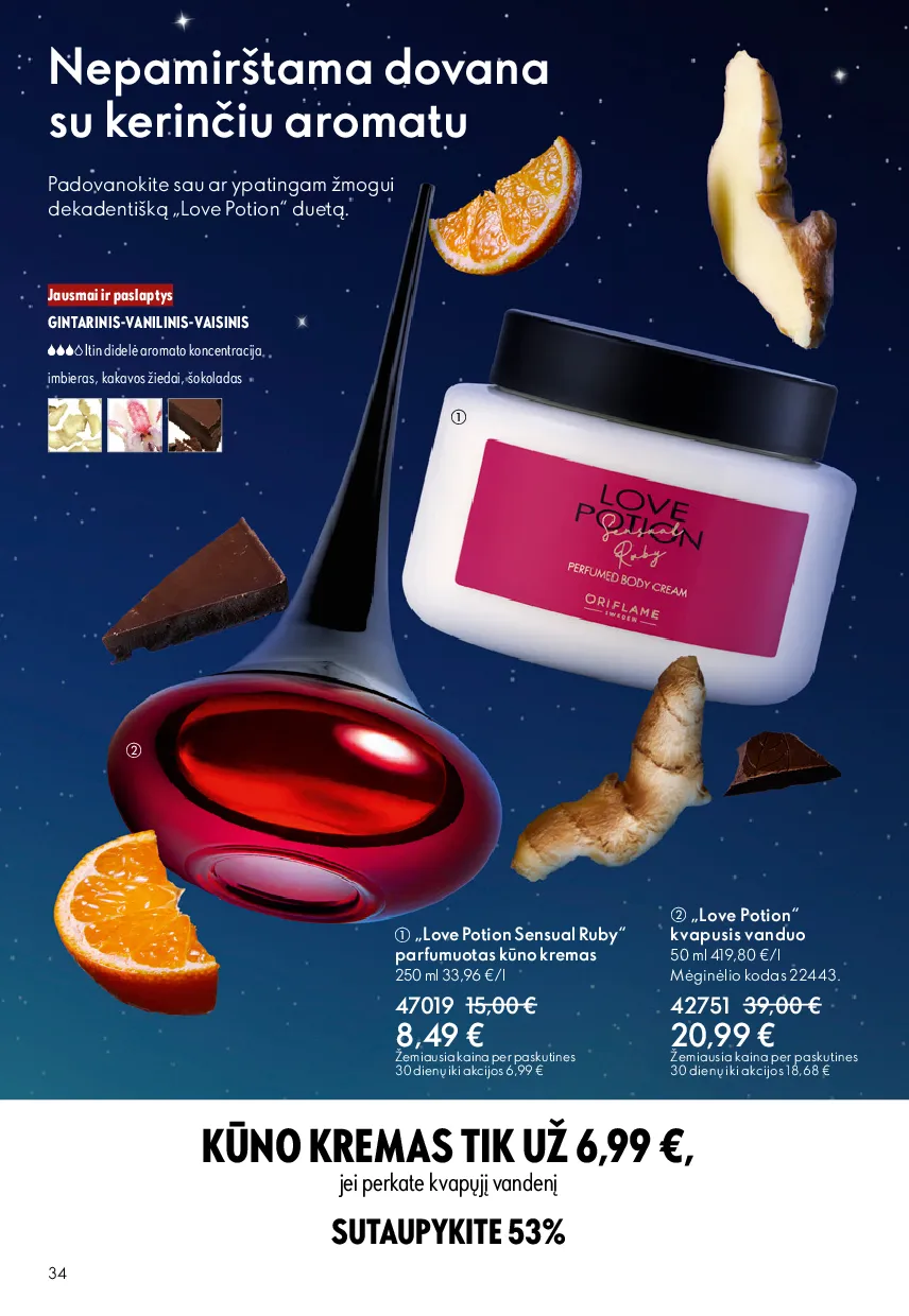 Oriflame akcijų katalogas – 34 psl.