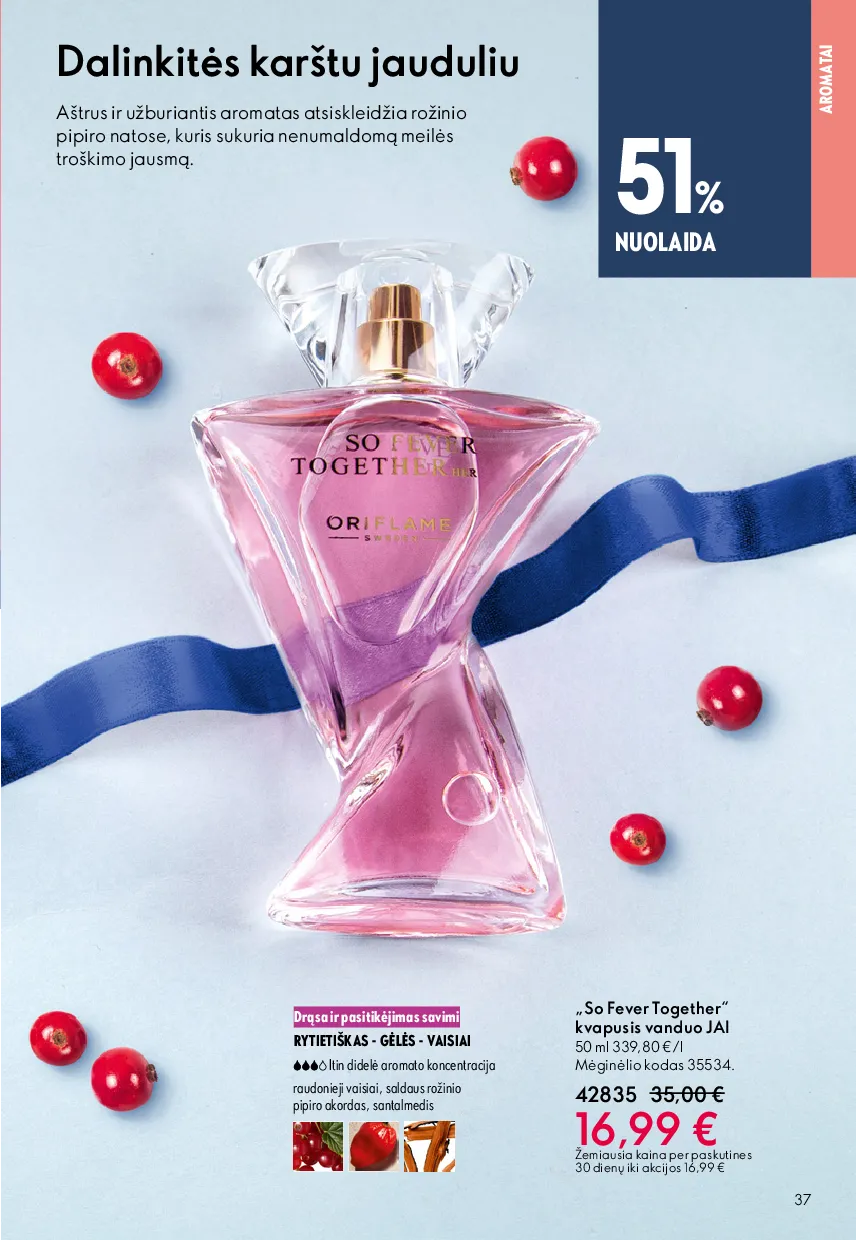 Oriflame akcijų katalogas – 37 psl.