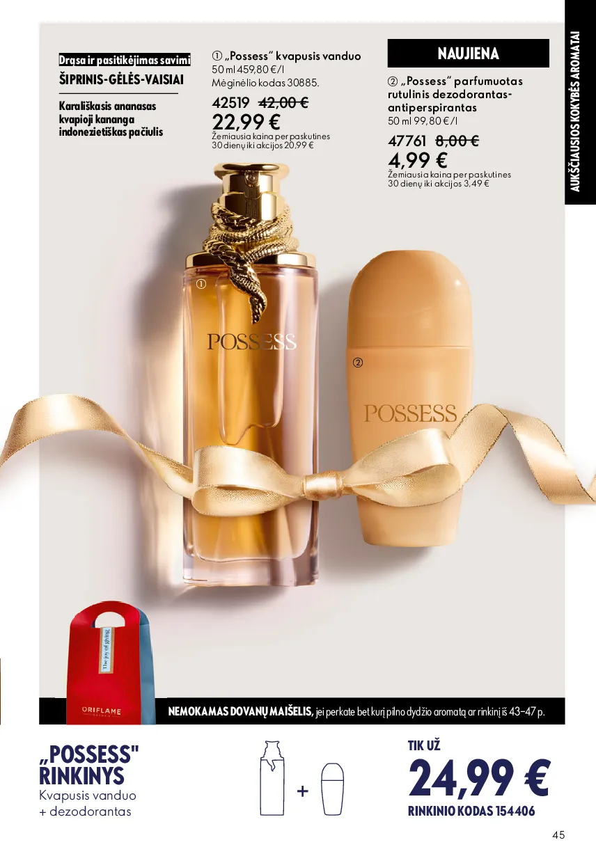 Oriflame akcijų katalogas – 45 psl.