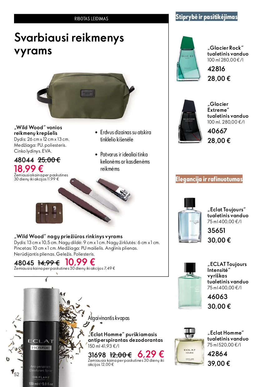 Oriflame akcijų katalogas – 52 psl.