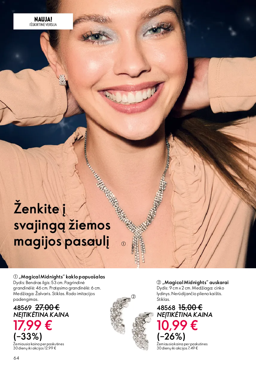 Oriflame akcijų katalogas – 64 psl.
