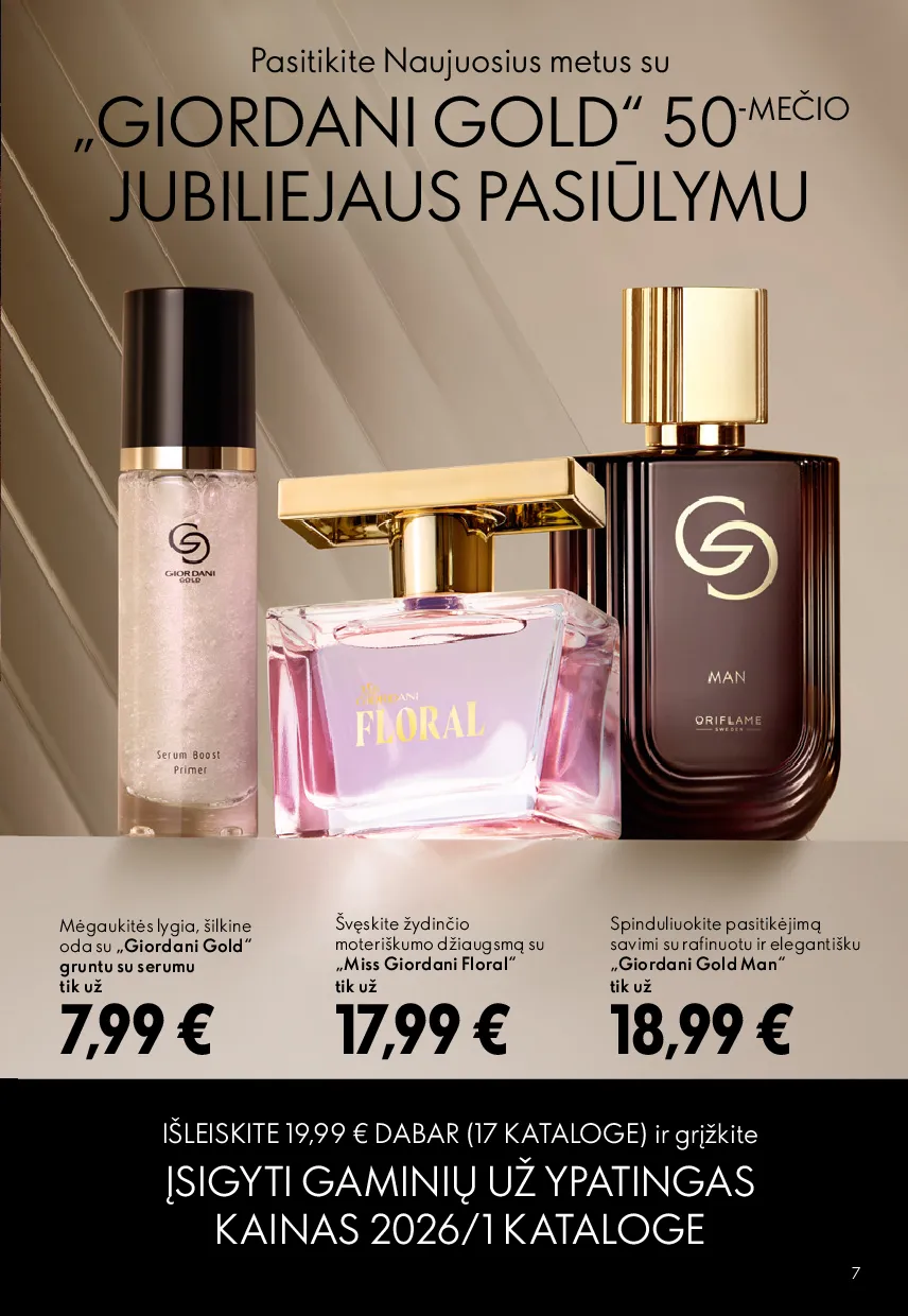 Oriflame akcijų katalogas – 7 psl.