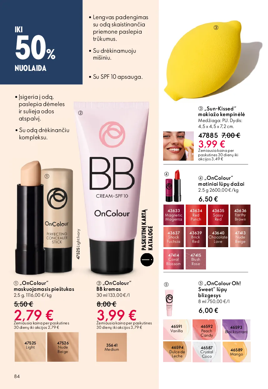 Oriflame akcijų katalogas – 84 psl.