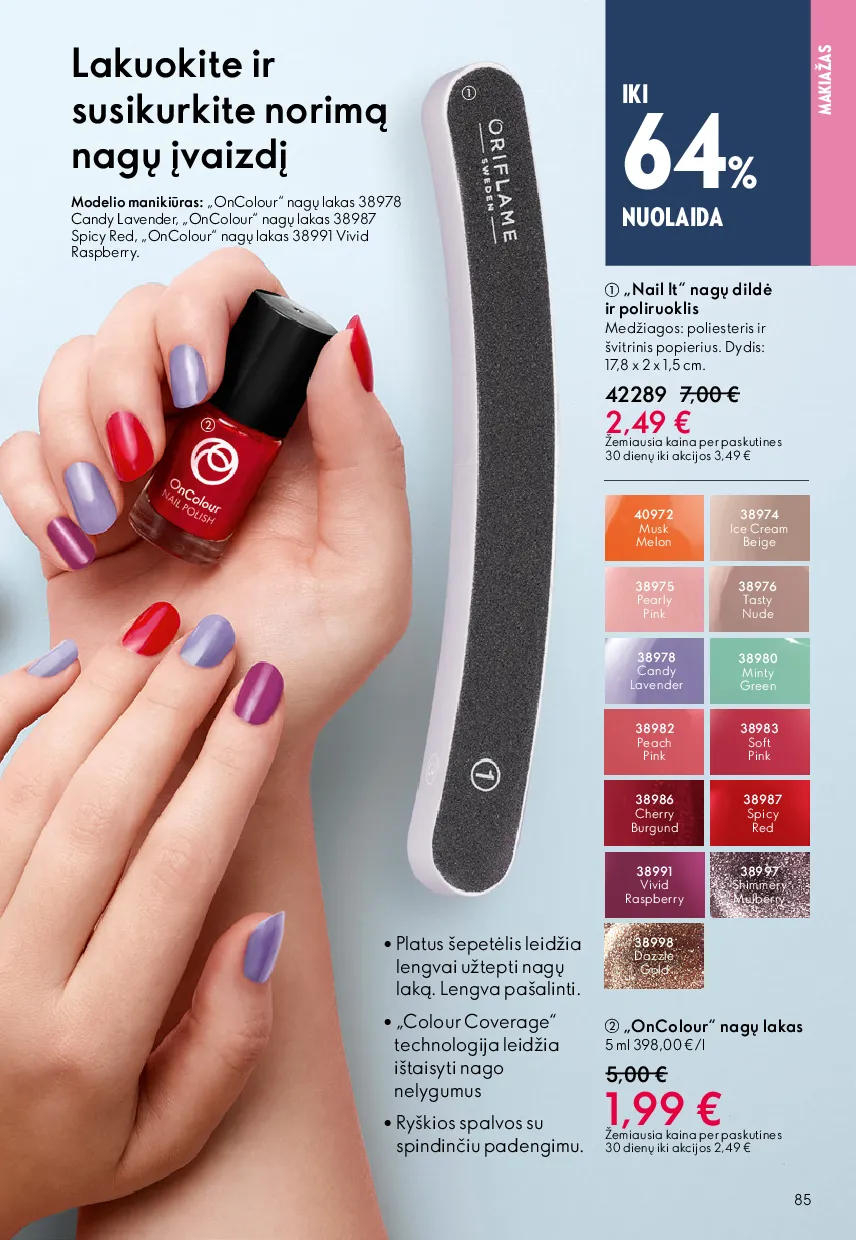 Oriflame akcijų katalogas – 85 psl.