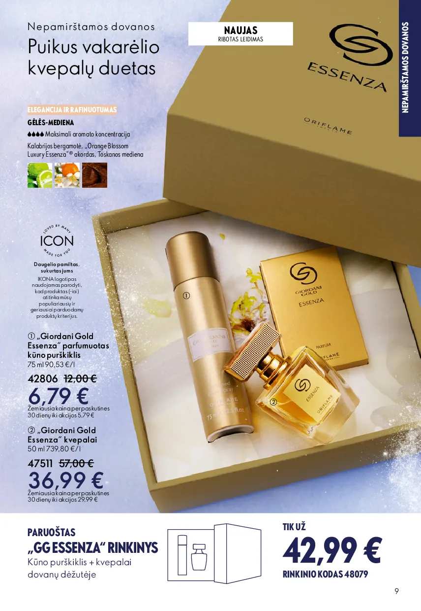 Oriflame akcijų katalogas – 9 psl.