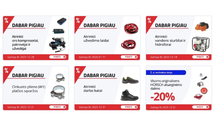 Lytagra akcijos – 1 psl.