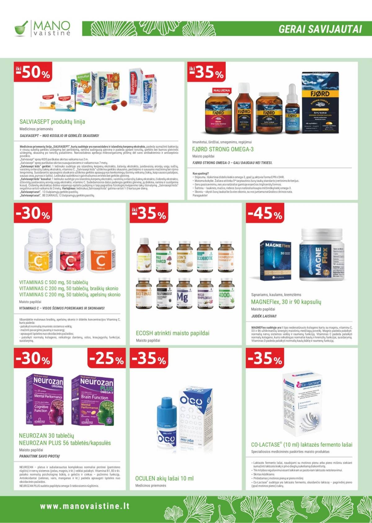 Mano vaistinė akcijų leidinys – 11 psl.