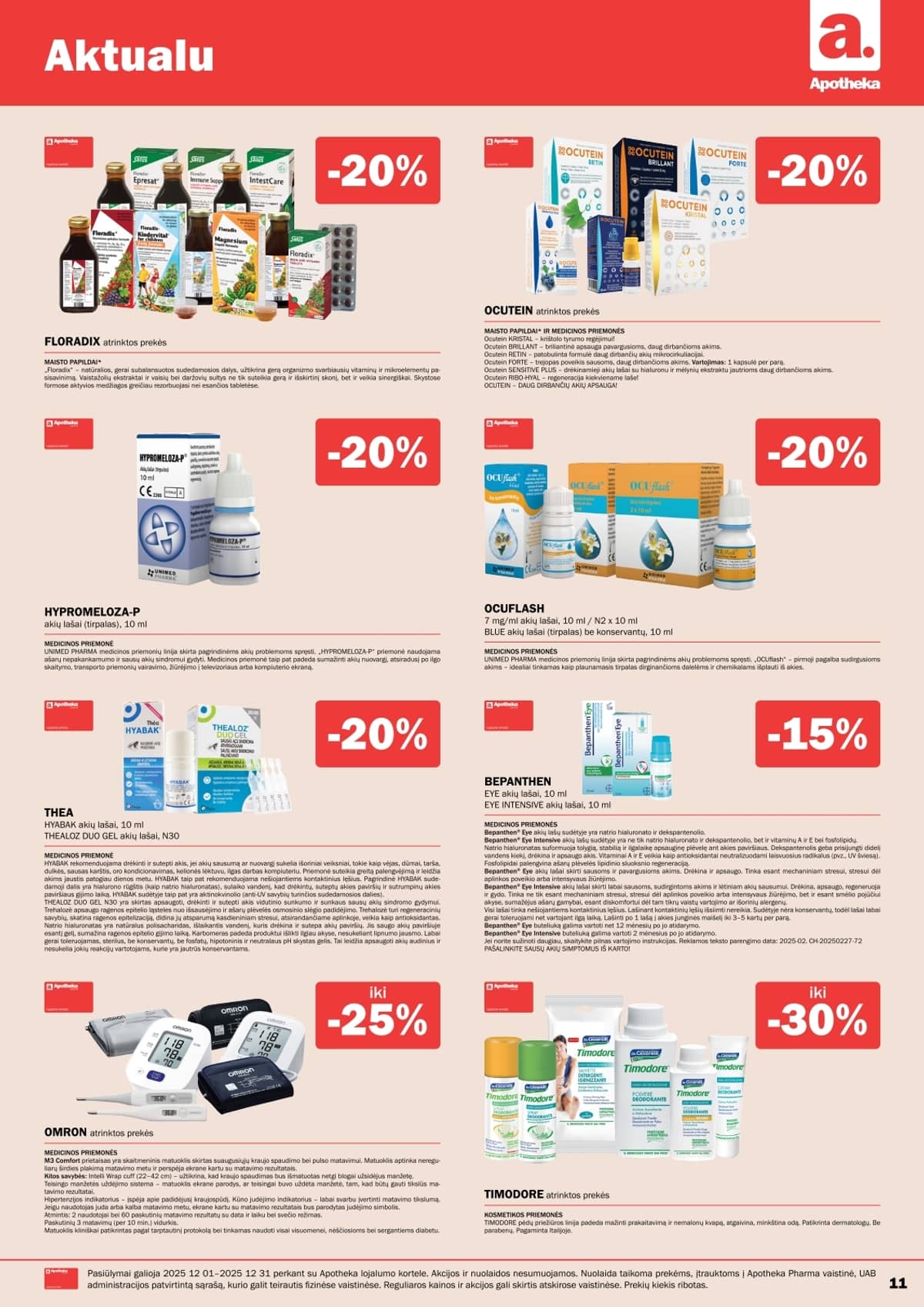 Apotheka akcijų leidinys – 11 psl.
