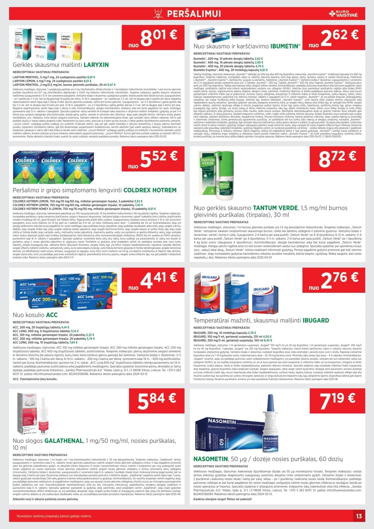 Eurovaistinės akcijų leidinys – 28 psl.