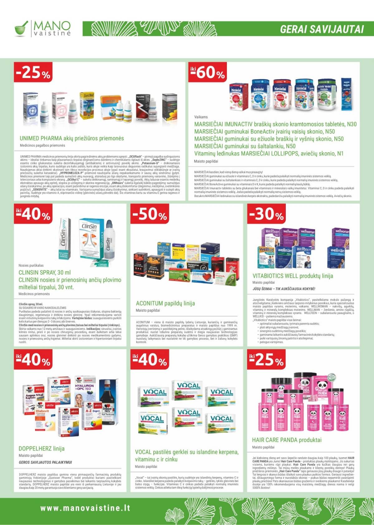 Mano vaistinė akcijų leidinys – 7 psl.