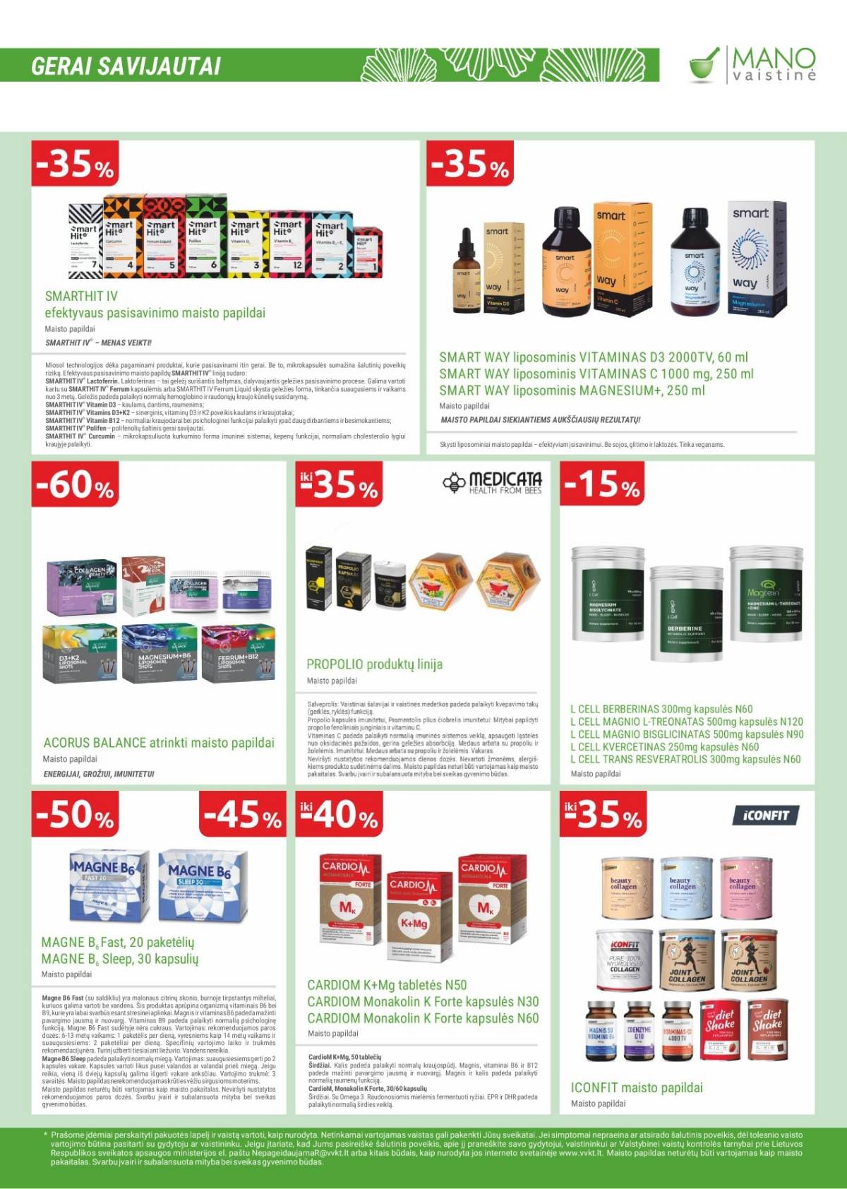 Mano vaistinė akcijų leidinys – 6 psl.