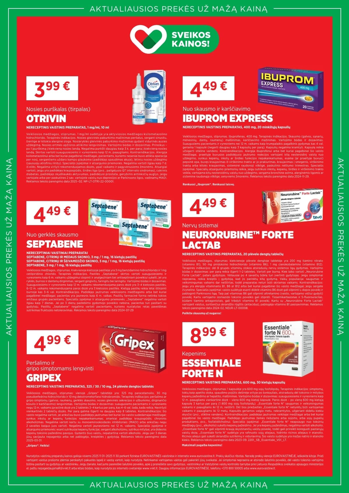 Eurovaistinės akcijų leidinys – 39 psl.