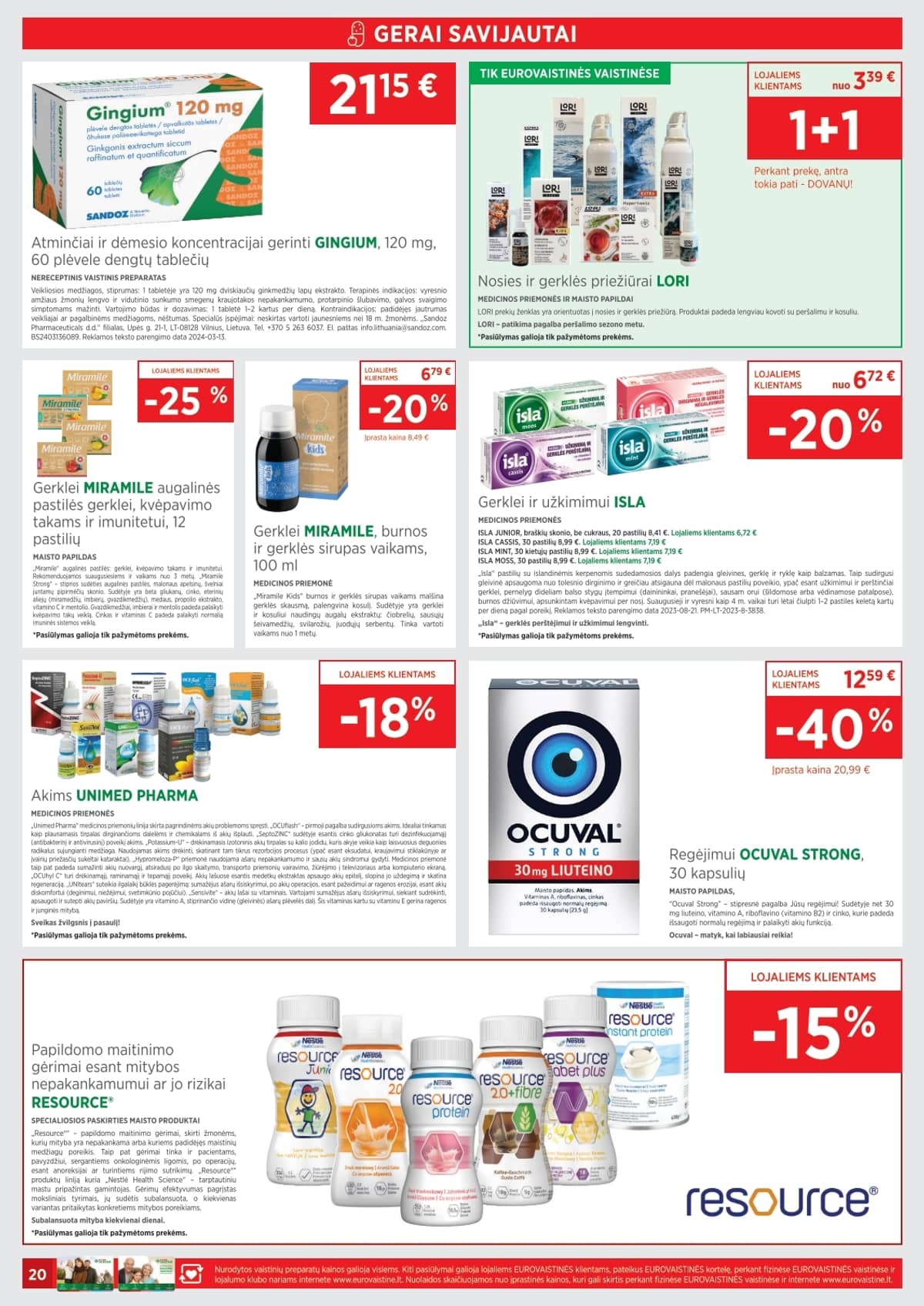 Eurovaistinės akcijų leidinys – 21 psl.