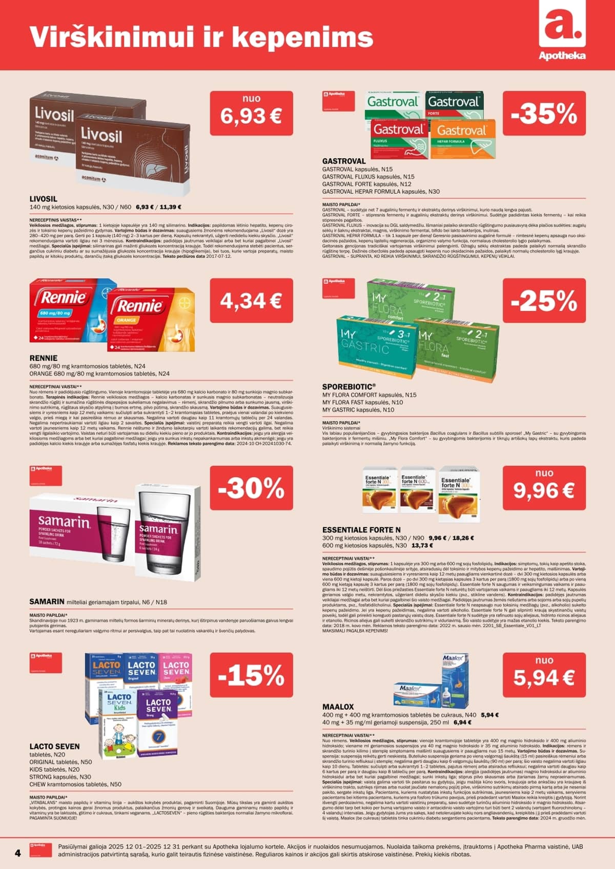 Apotheka akcijų leidinys – 4 psl.