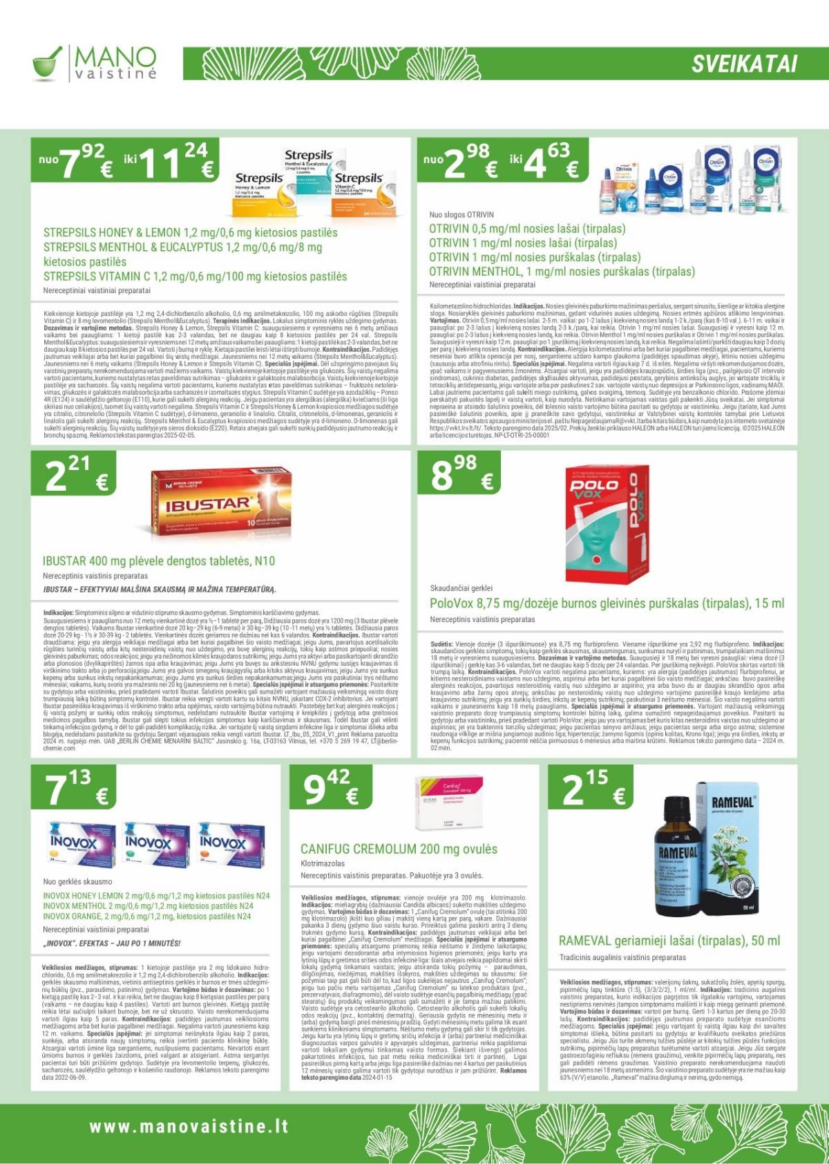 Mano vaistinė akcijų leidinys – 17 psl.
