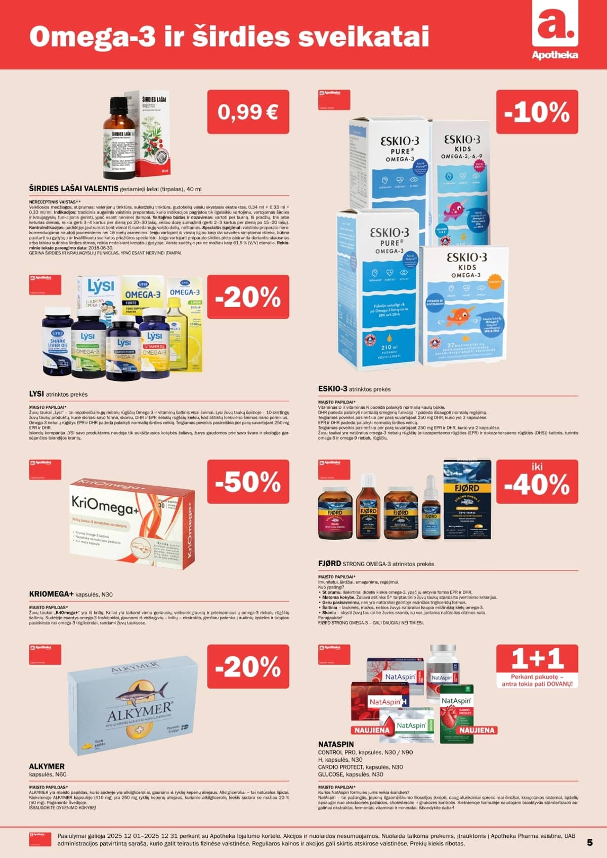 Apotheka akcijų leidinys – 5 psl.