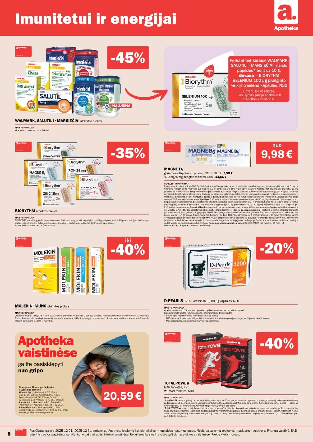 Apotheka akcijų leidinys – 8 psl.