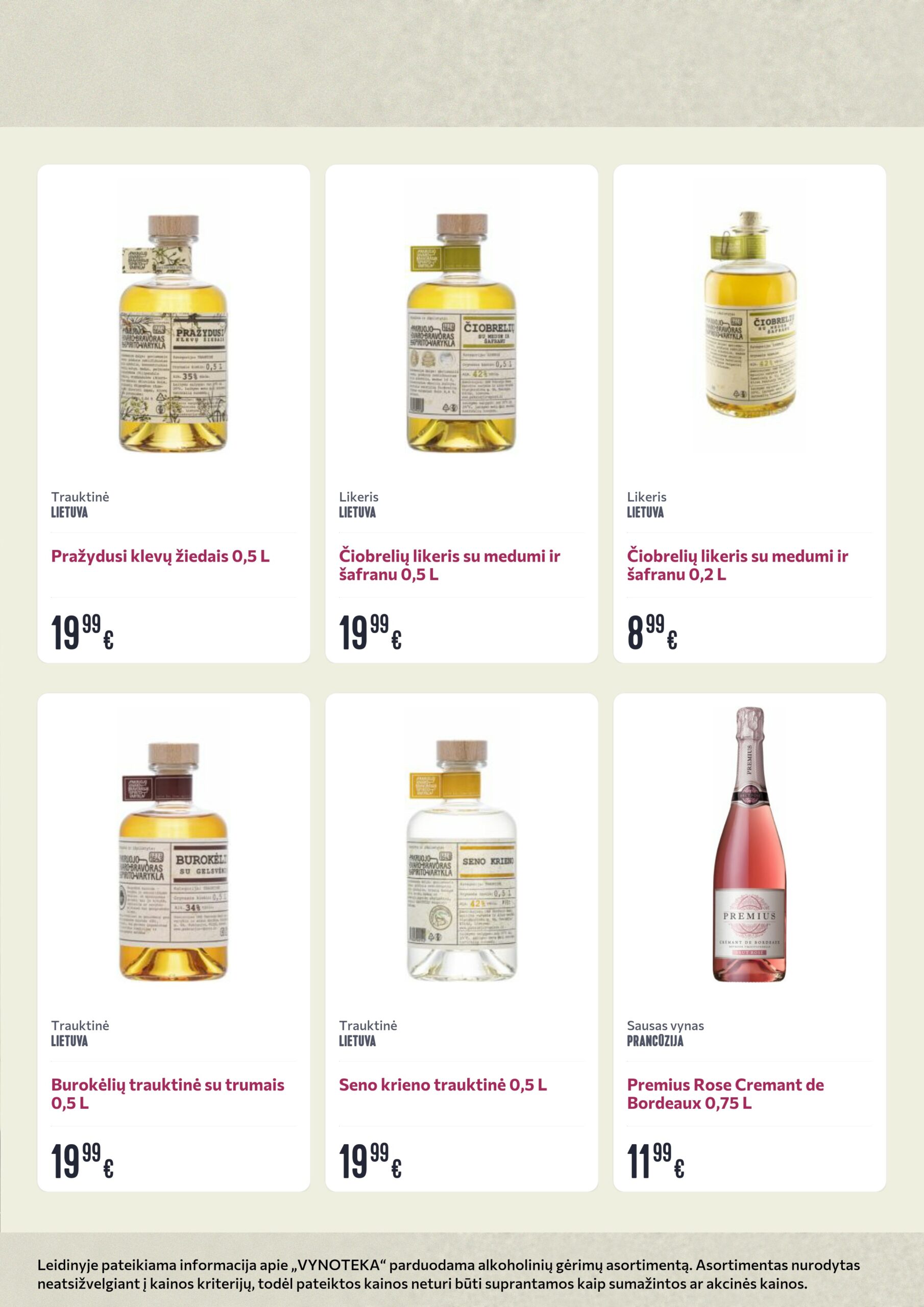 Vynoteka leidinys (gėrimų) – 10 psl.